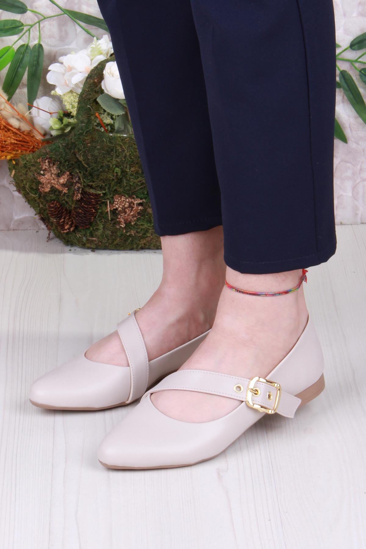 01-622 Soft Toka Detaylı Rahat Kadın Babet - Görsel 3