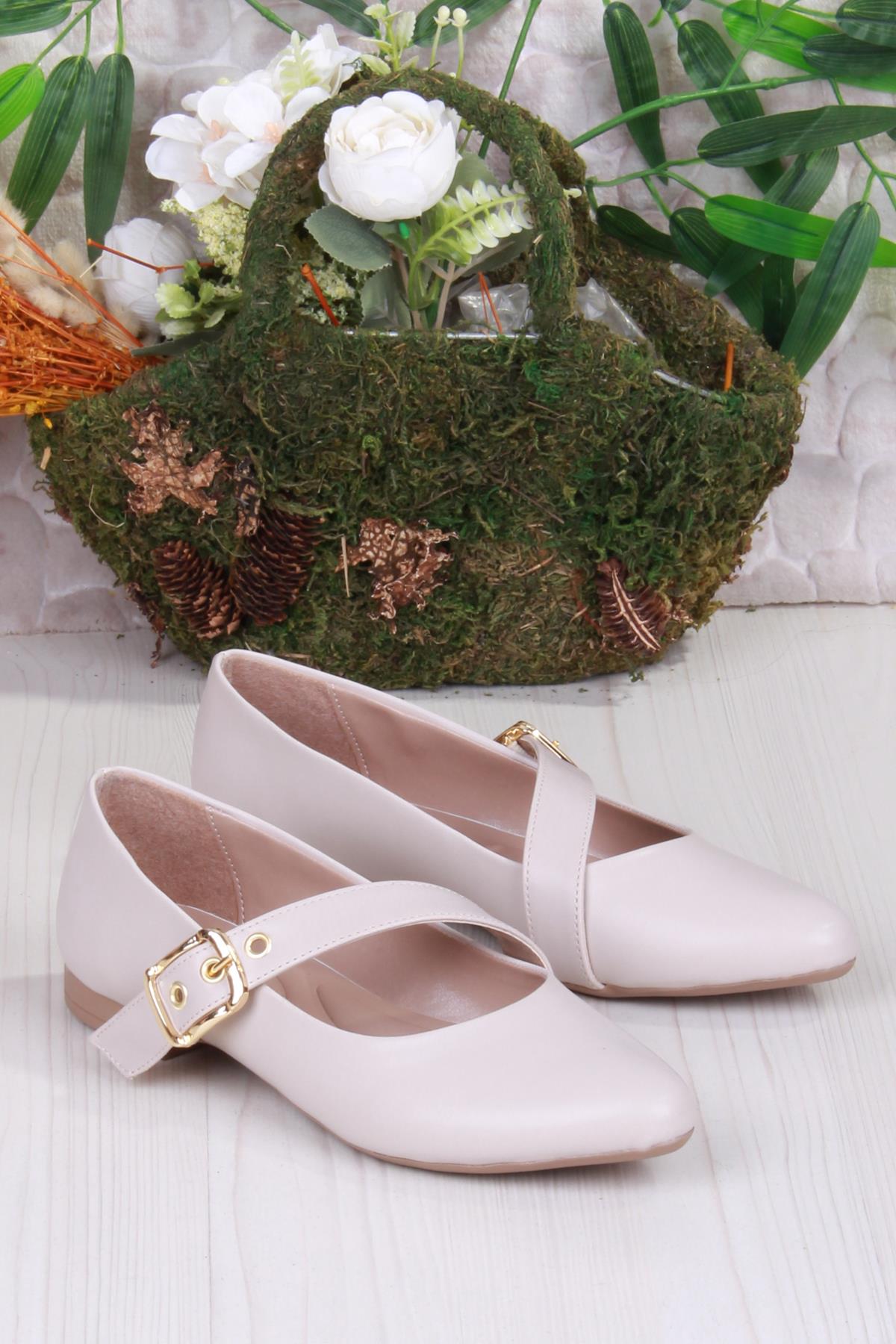 01-622 Soft Toka Detaylı Rahat Kadın Babet - Görsel 4