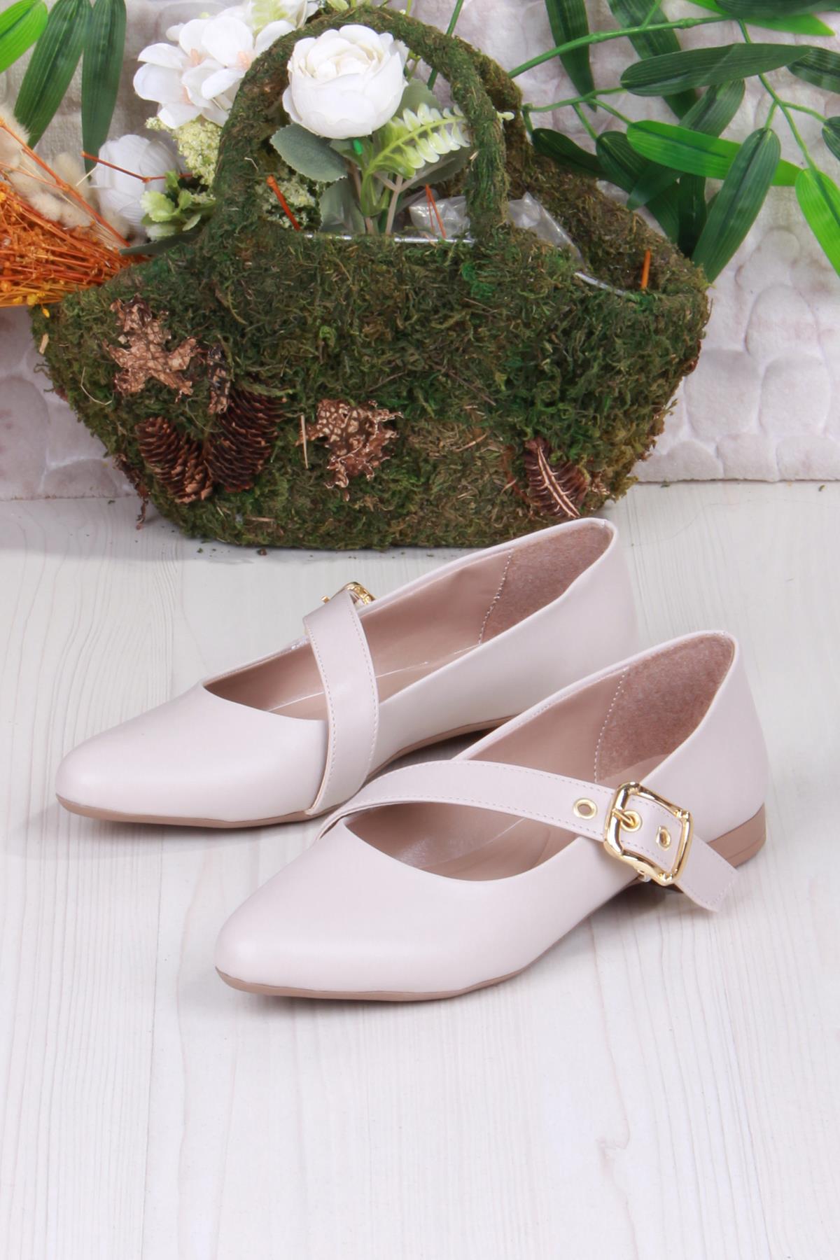 01-622 Soft Toka Detaylı Rahat Kadın Babet - Görsel 5