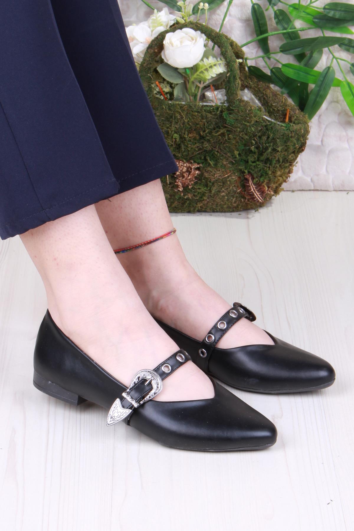 01-620 Soft Toka Detaylı Rahat Kadın Babet - Görsel 2