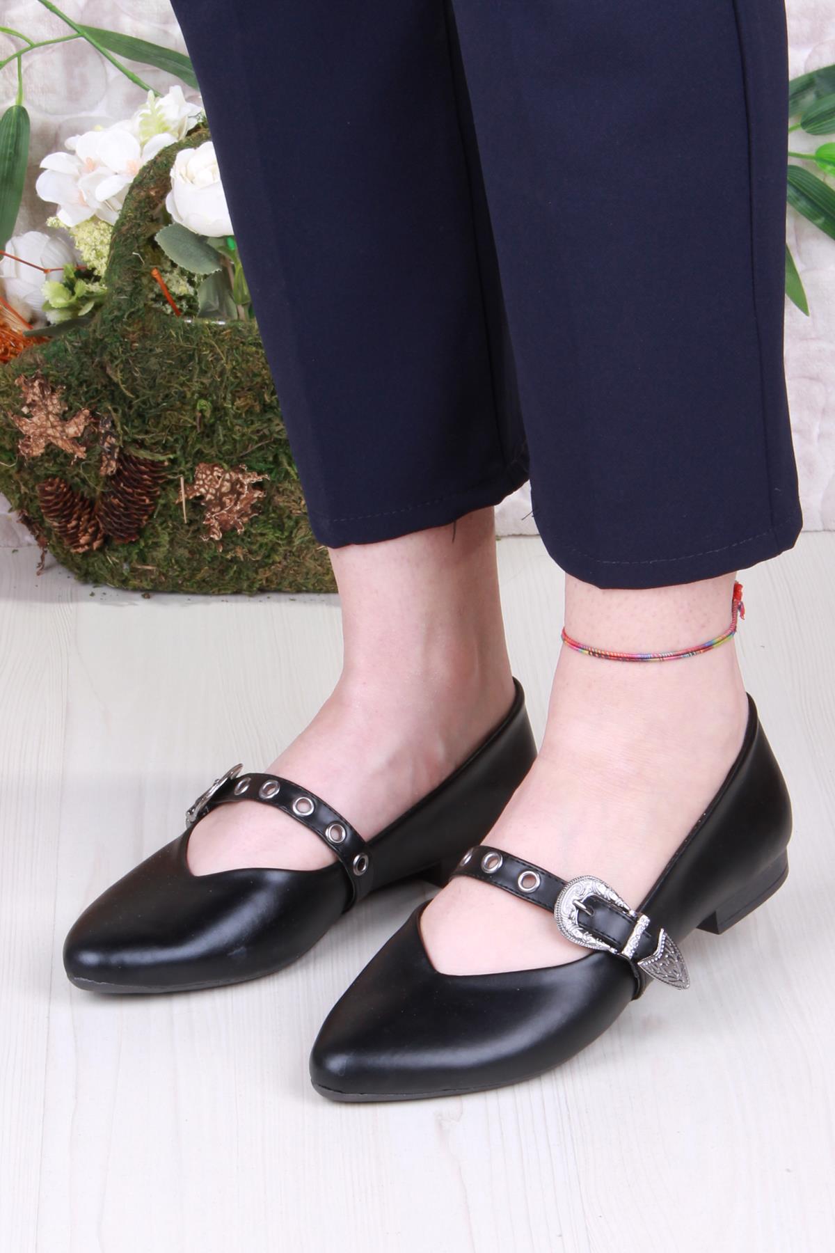 01-620 Soft Toka Detaylı Rahat Kadın Babet - Görsel 3