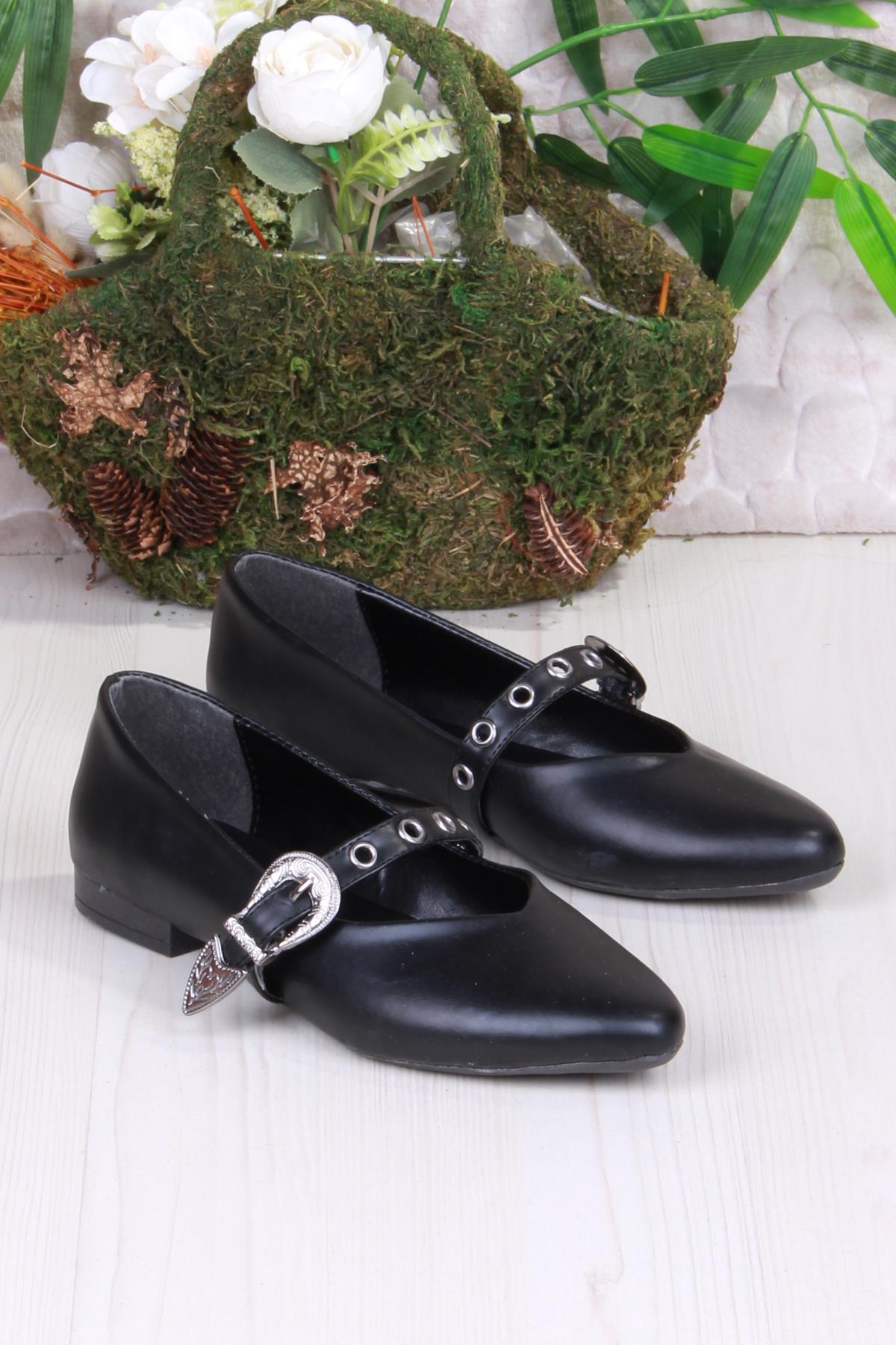 01-620 Soft Toka Detaylı Rahat Kadın Babet - Görsel 4