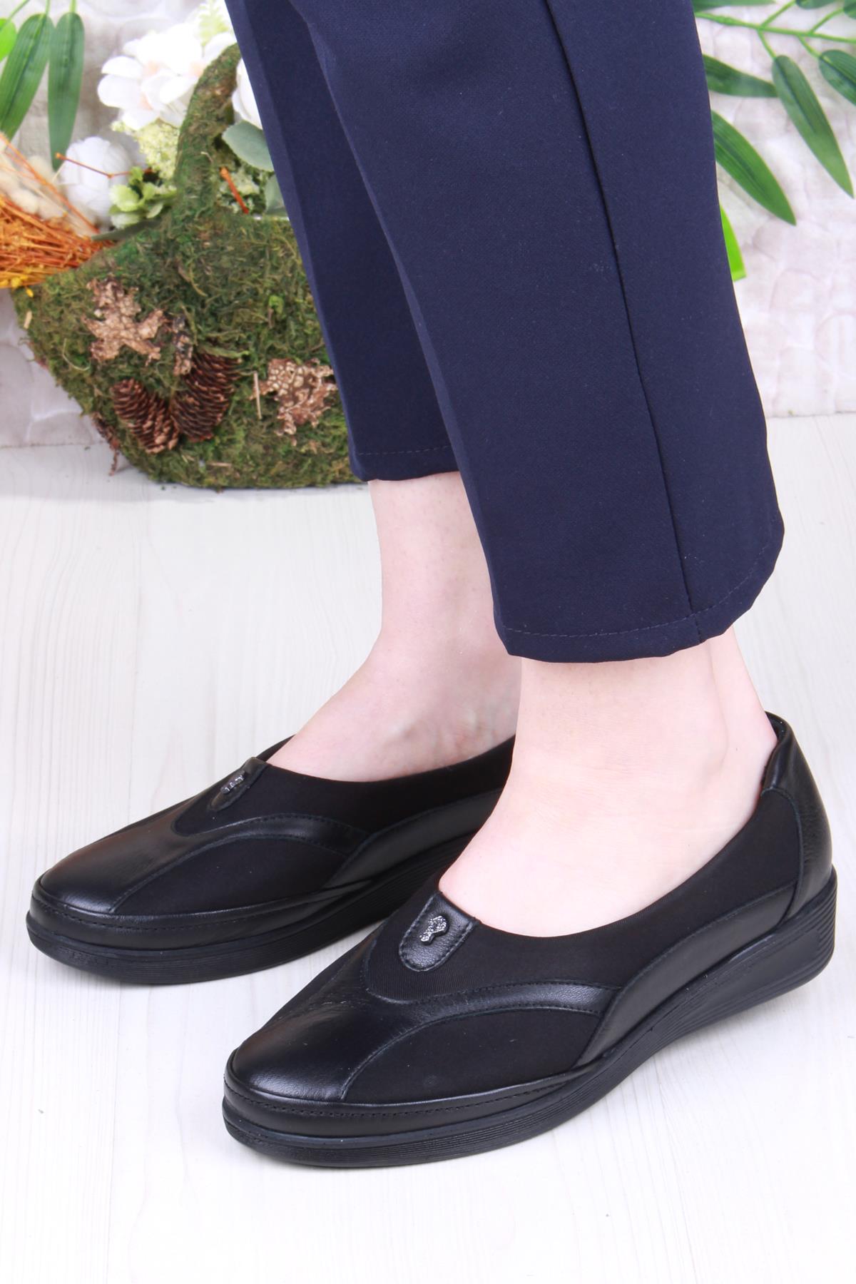 427507 Anatomik Rahat Kemik Çıkıntısına Özel Hakiki Deri Kadın Ayakkabı - Görsel 3