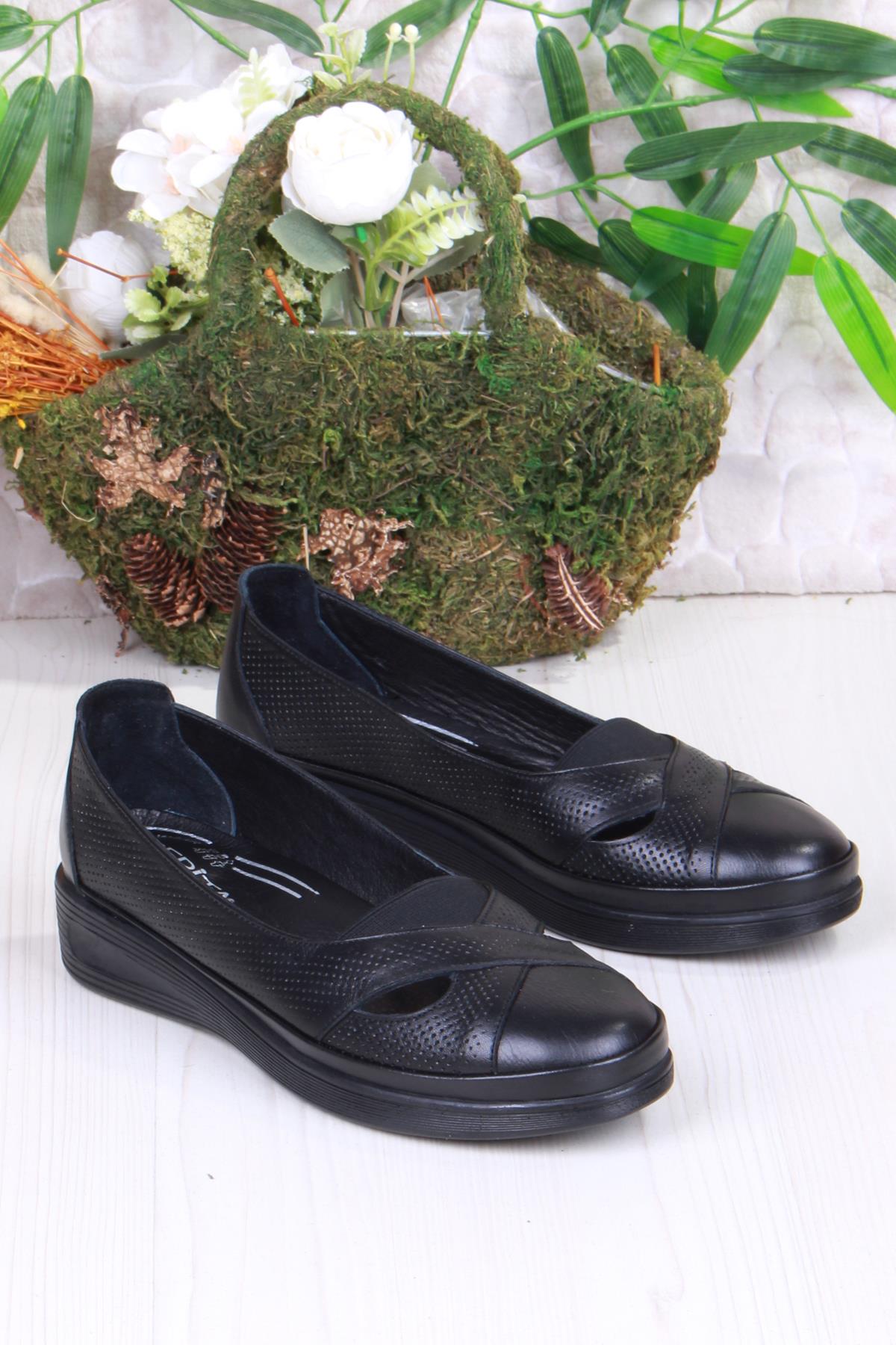 429609 Anatomik Rahat Esnek Hakiki Deri Kadın Ayakkabı - Görsel 4