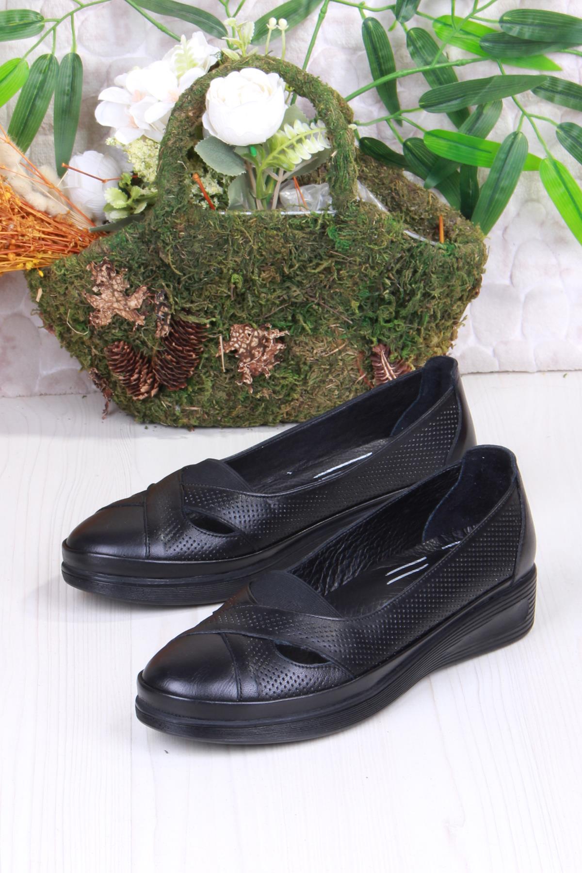 429609 Anatomik Rahat Esnek Hakiki Deri Kadın Ayakkabı - Görsel 5