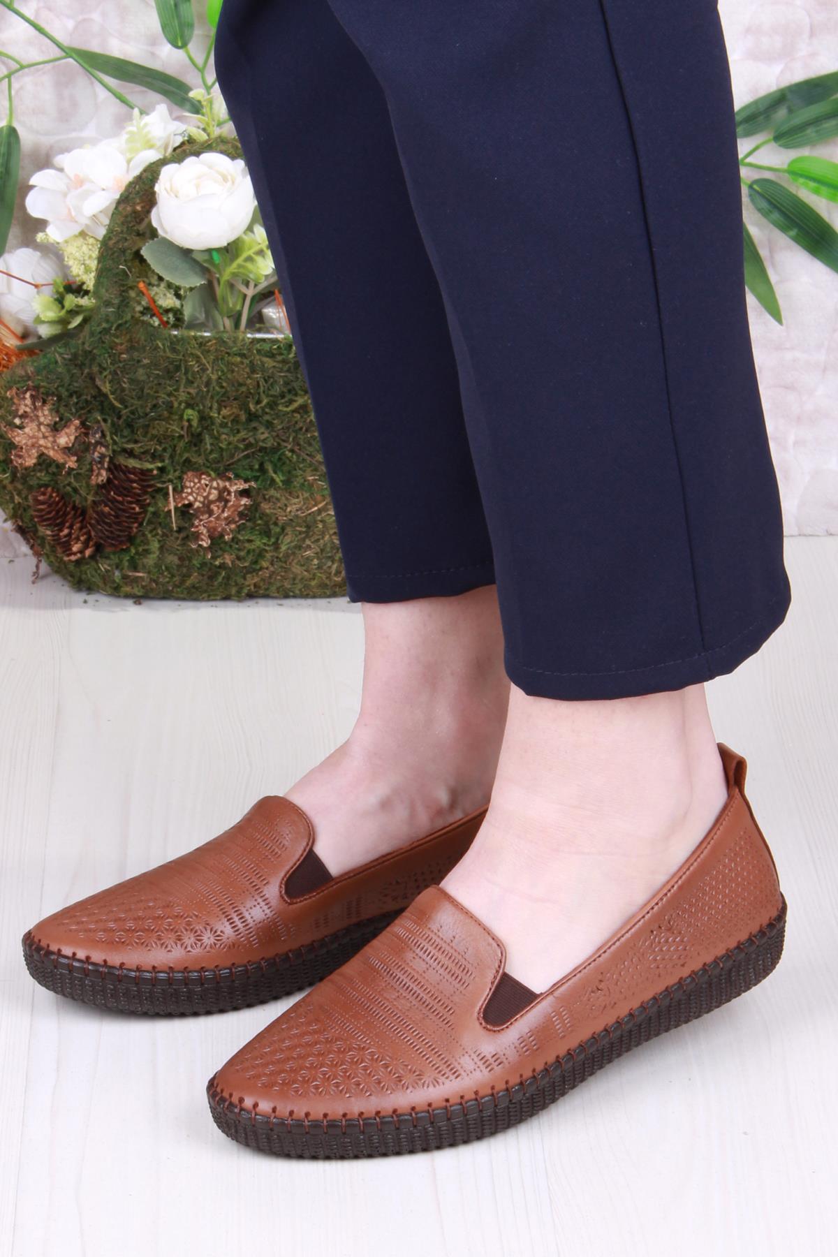 427232 Anatomik Rahat Esnek Hakiki Deri Kadın Ayakkabı - Görsel 3