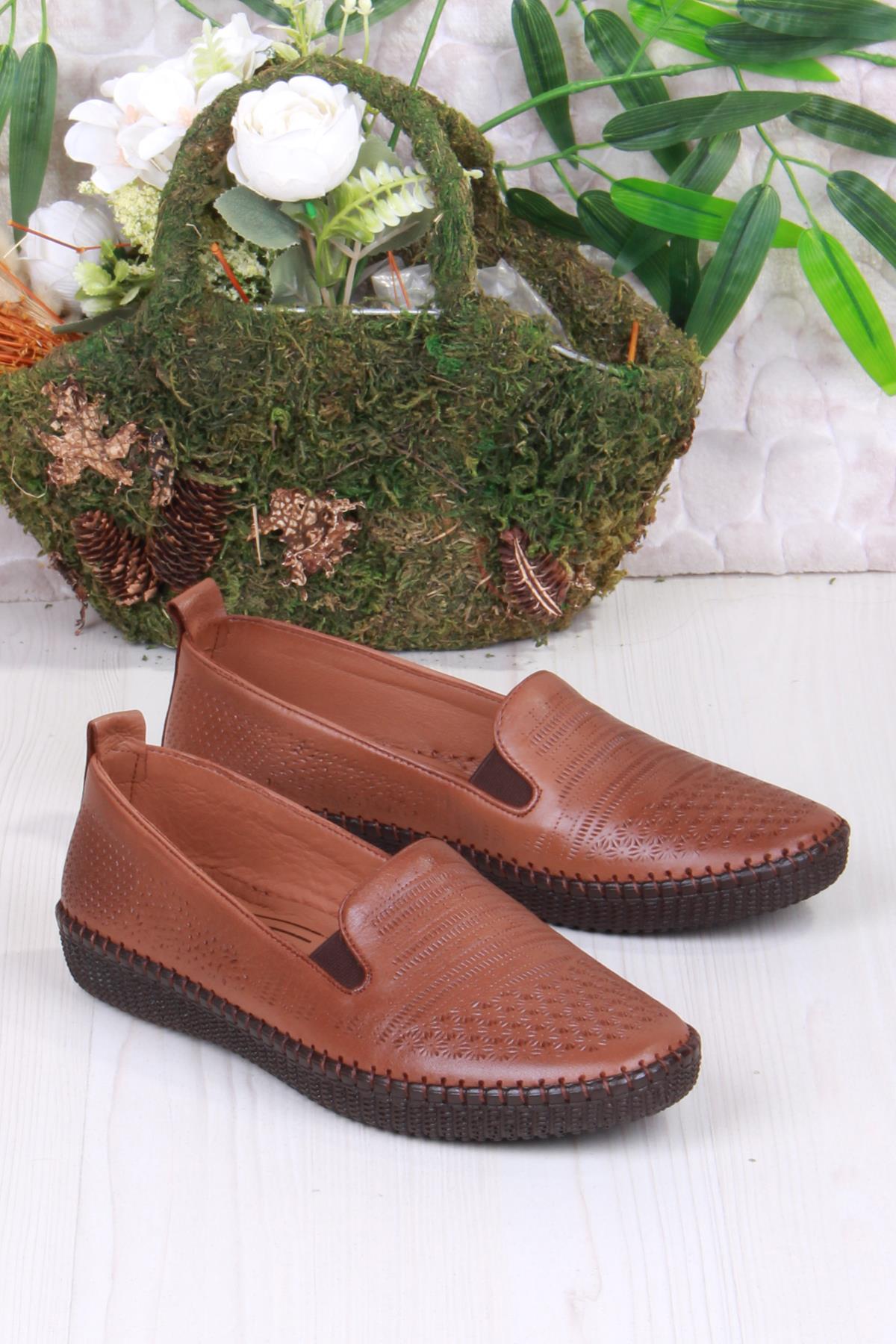 427232 Anatomik Rahat Esnek Hakiki Deri Kadın Ayakkabı - Görsel 4