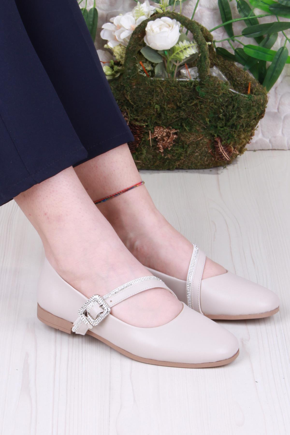 01-624 Soft Toka Detaylı Rahat Kadın Babet - Görsel 2