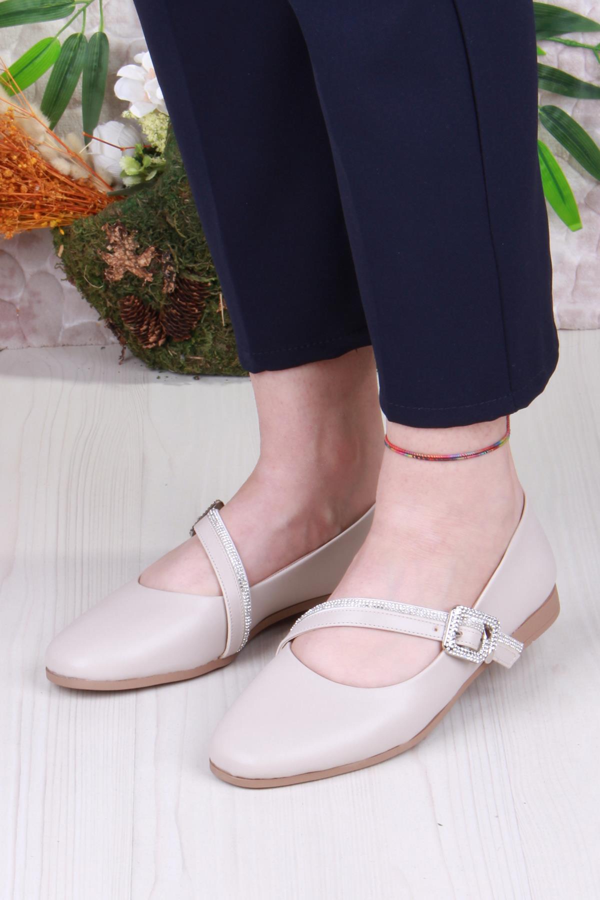 01-624 Soft Toka Detaylı Rahat Kadın Babet - Görsel 3