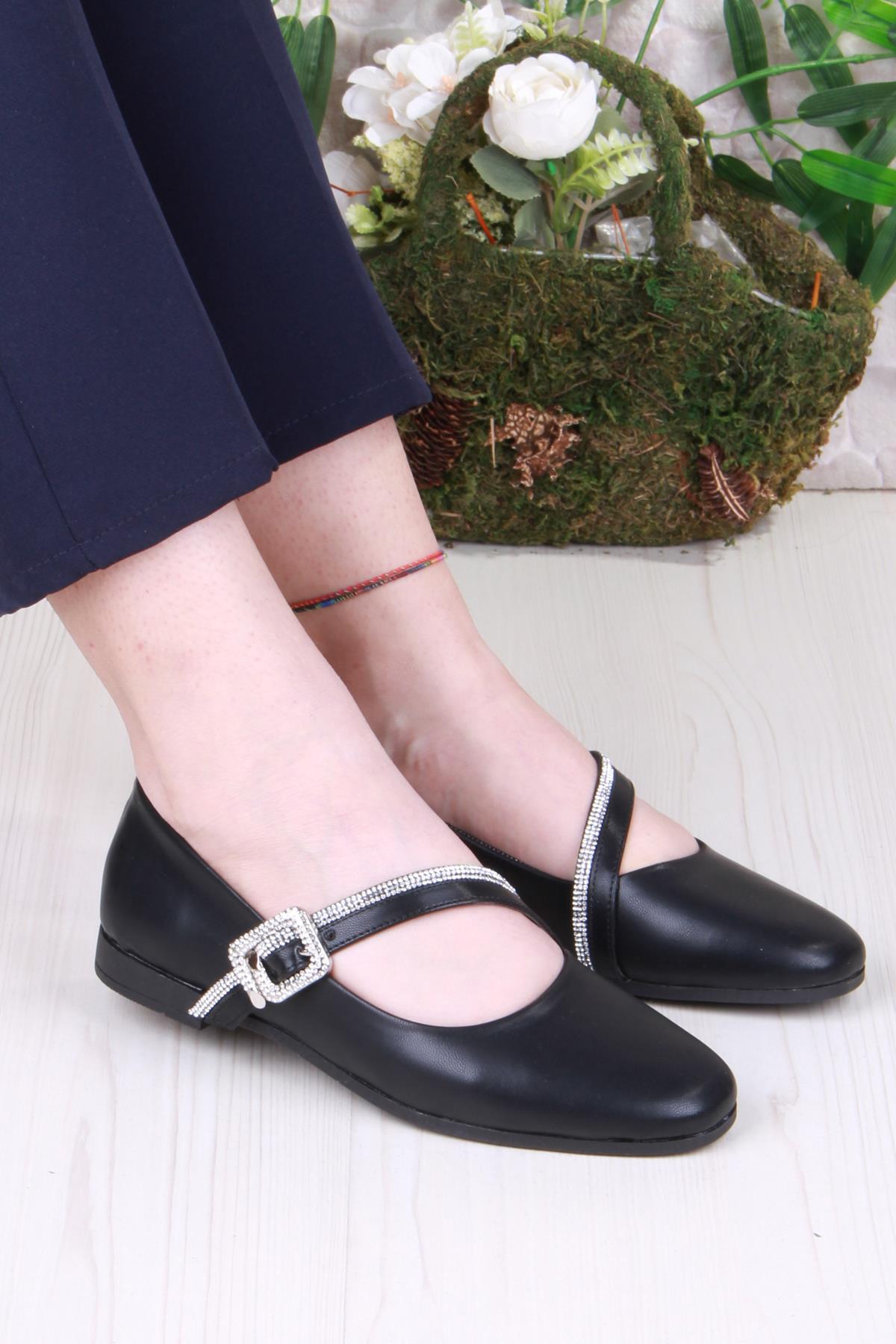 01-624 Soft Toka Detaylı Rahat Kadın Babet - Görsel 2