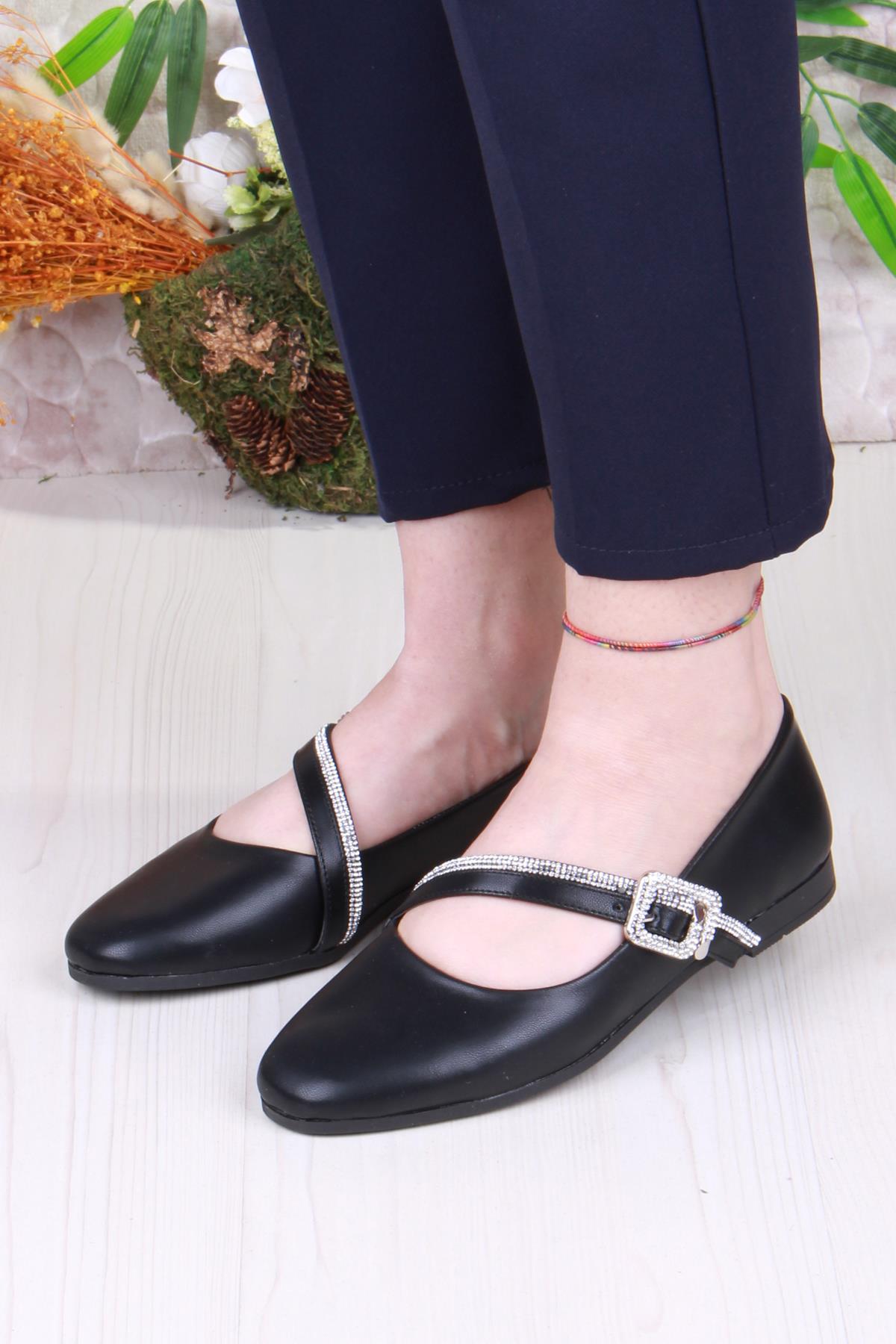 01-624 Soft Toka Detaylı Rahat Kadın Babet - Görsel 3