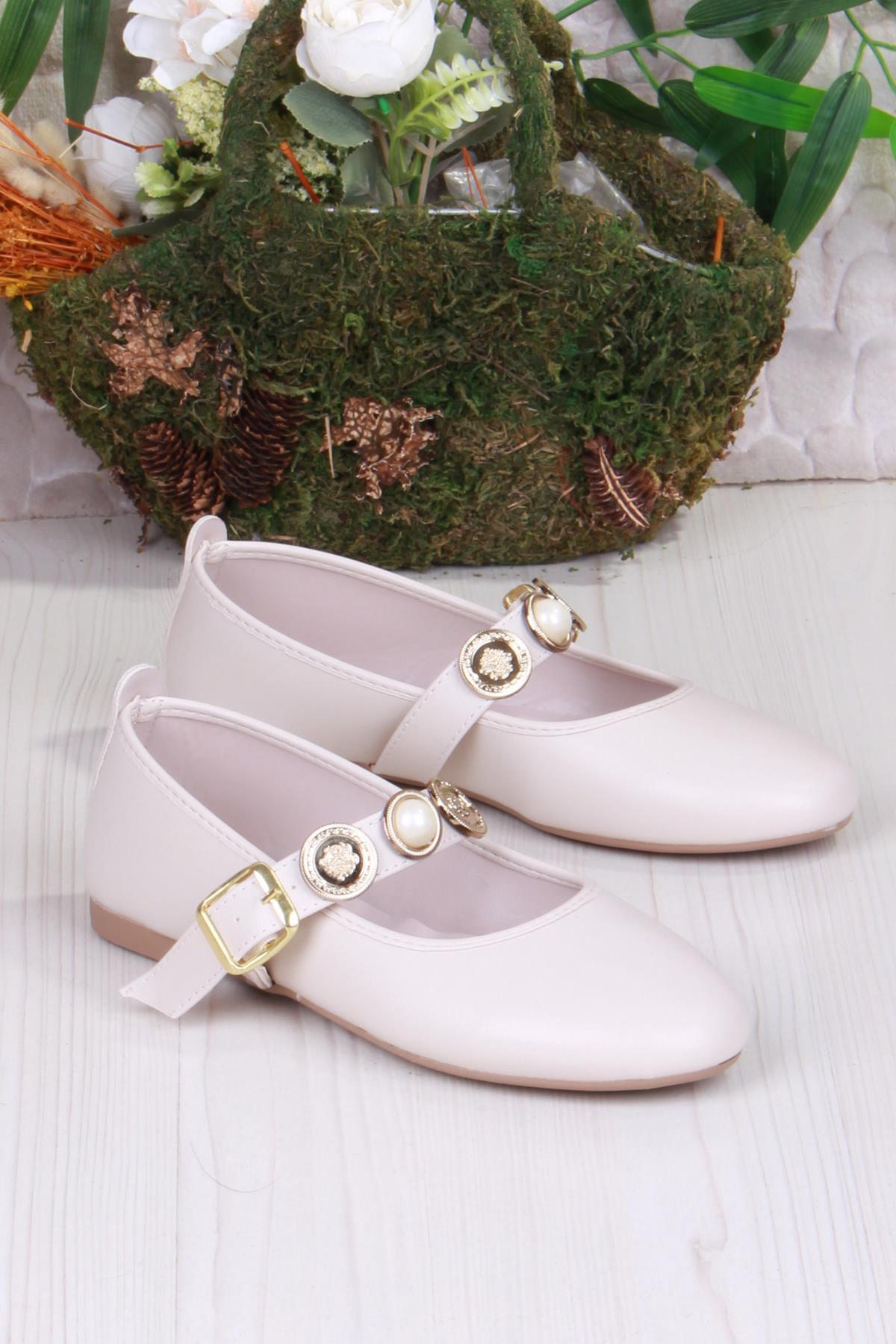 01-633 Soft Toka Detaylı Şık Ev İş Ofis Rahat Günlük Ayakkabı Kadın Babet - Görsel 4