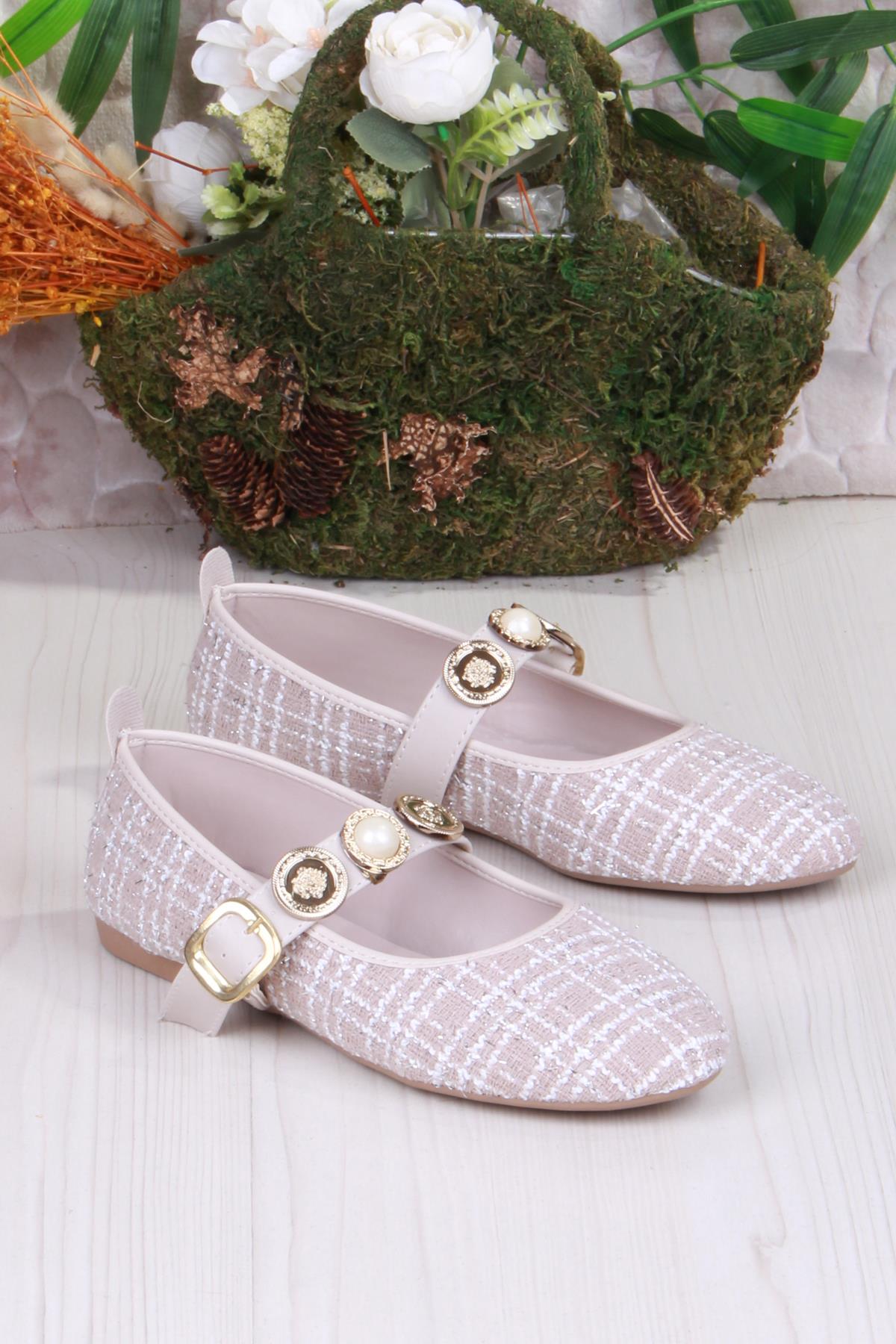 01-632 Soft Toka Detaylı Şık Ev İş Ofis Rahat Günlük Ayakkabı Kadın Babet - Görsel 4