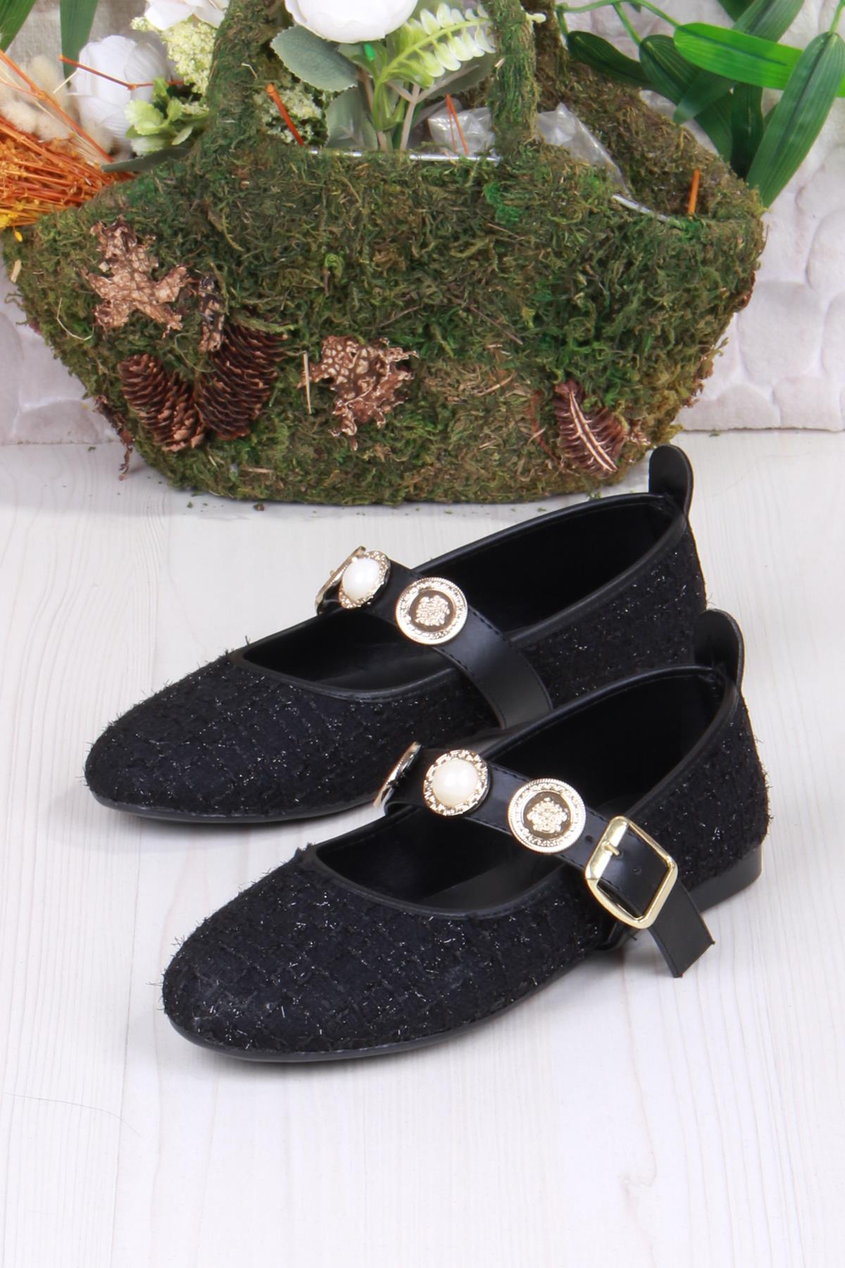 01-632 Soft Toka Detaylı Şık Ev İş Ofis Rahat Günlük Ayakkabı Kadın Babet - Görsel 5