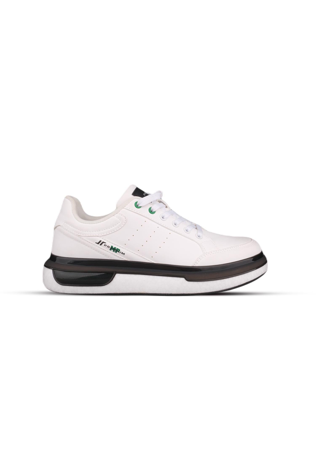 Erkek Günlük Ayakkabı - Beyaz-Yeşil, Tekstil - Görsel 4