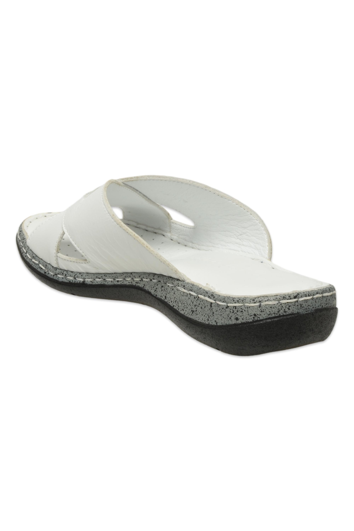 D25Yt-1385Z Günlük Beyaz Kadın Terlik - Görsel 5