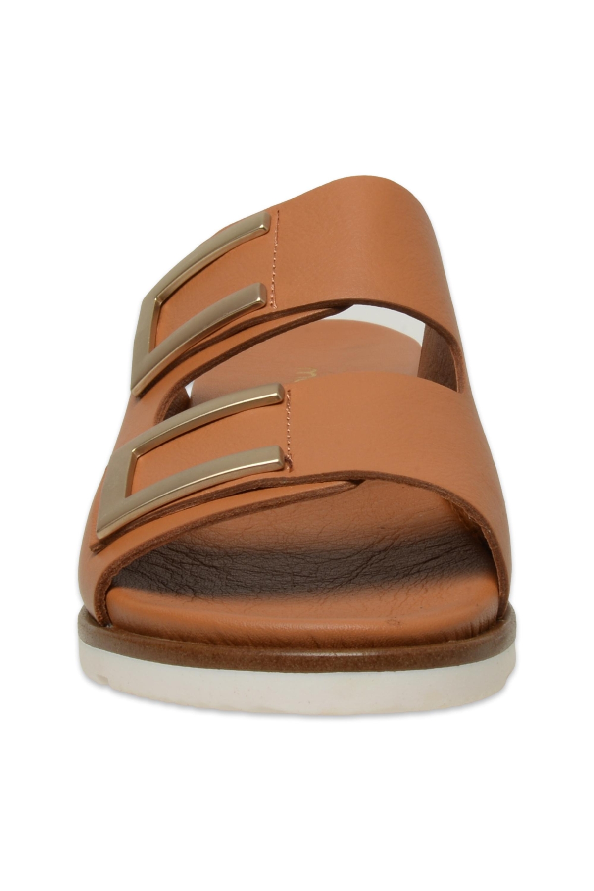 D25Yt-1235 Günlük Taba Kadın Terlik - Görsel 4