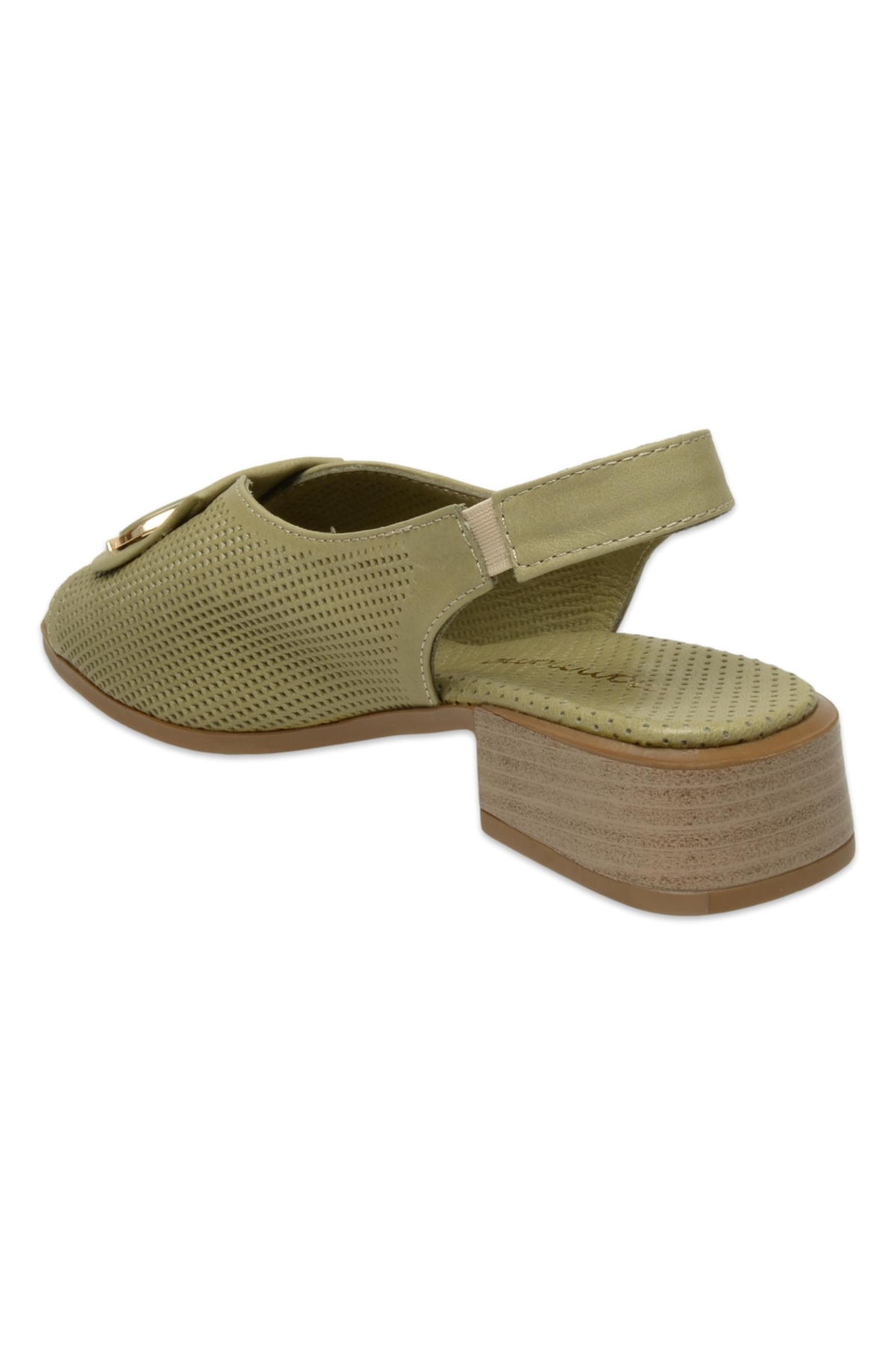 D25Ys-2720Z Günlük Yeşil Kadın Sandalet - Görsel 5