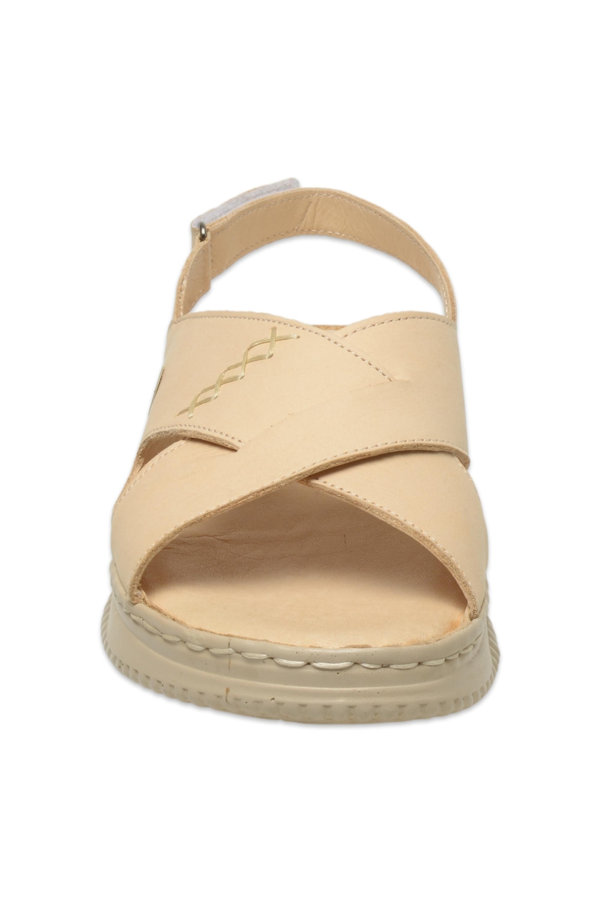 D25Ys-2855 Günlük Bej Kadın Sandalet - Görsel 4