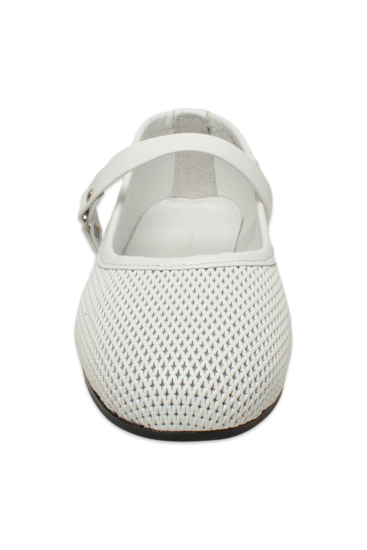 D25Ya-7085 Günlük Beyaz Kadın Babet - Görsel 4