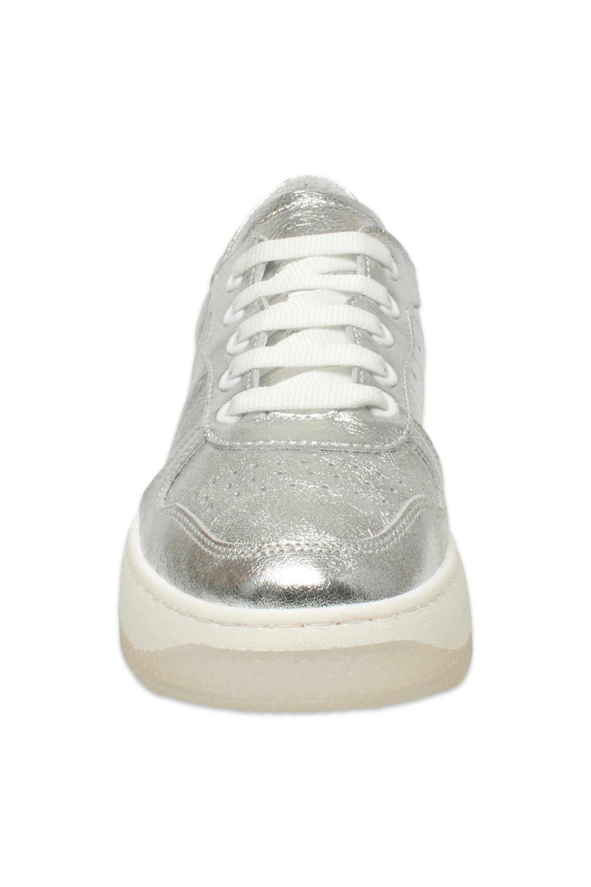 D25Ya-435 Günlük Sneaker Gümüş Kadın Spor Ayakkabı - Görsel 4