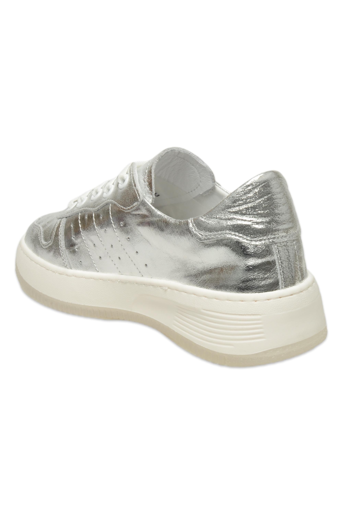 D25Ya-435 Günlük Sneaker Gümüş Kadın Spor Ayakkabı - Görsel 5