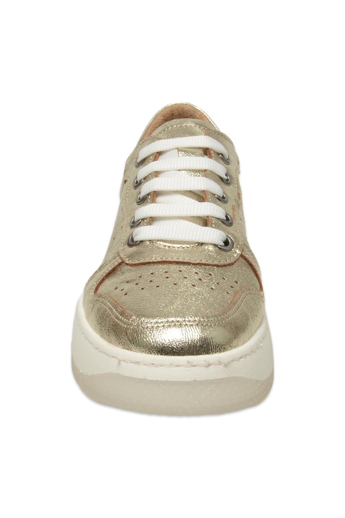 D25Ya-435 Günlük Sneaker Altın Kadın Spor Ayakkabı - Görsel 4