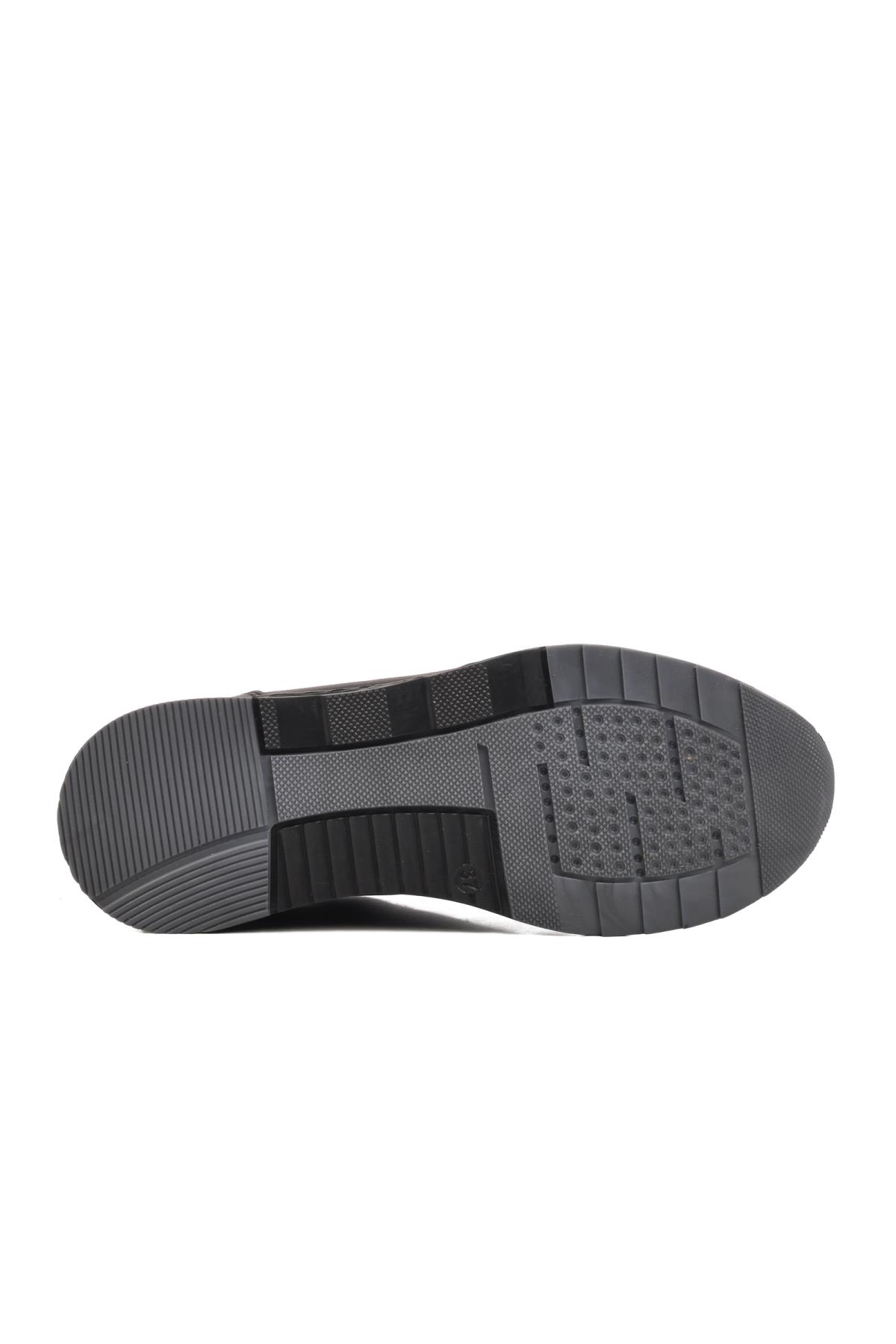 Siyah Hakiki Deri Anatomik Kadın Casual Ayakkabı AY385 Z - Görsel 6