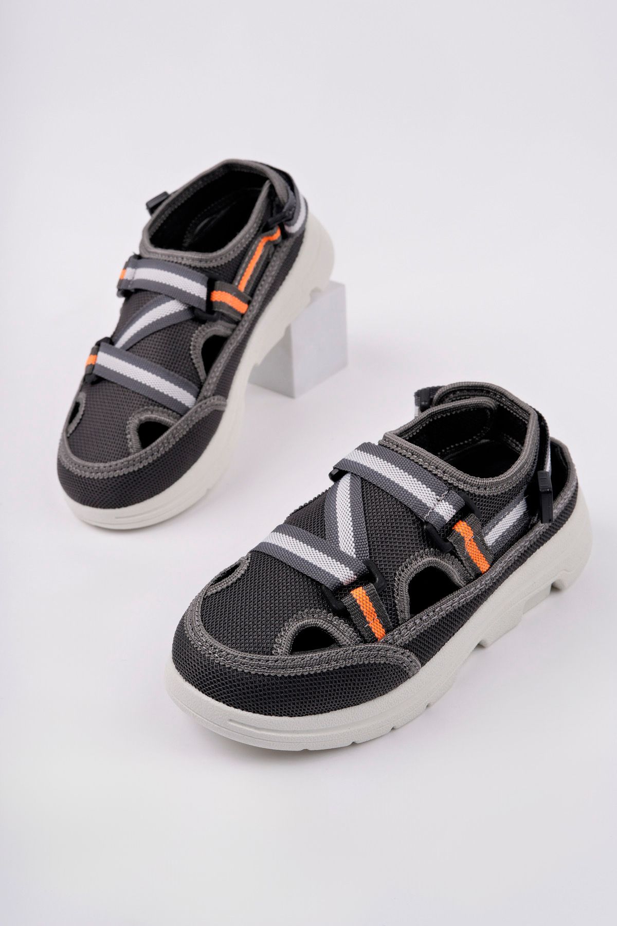 065 FİLELİ CIRTLI SANDALET - Görsel 3