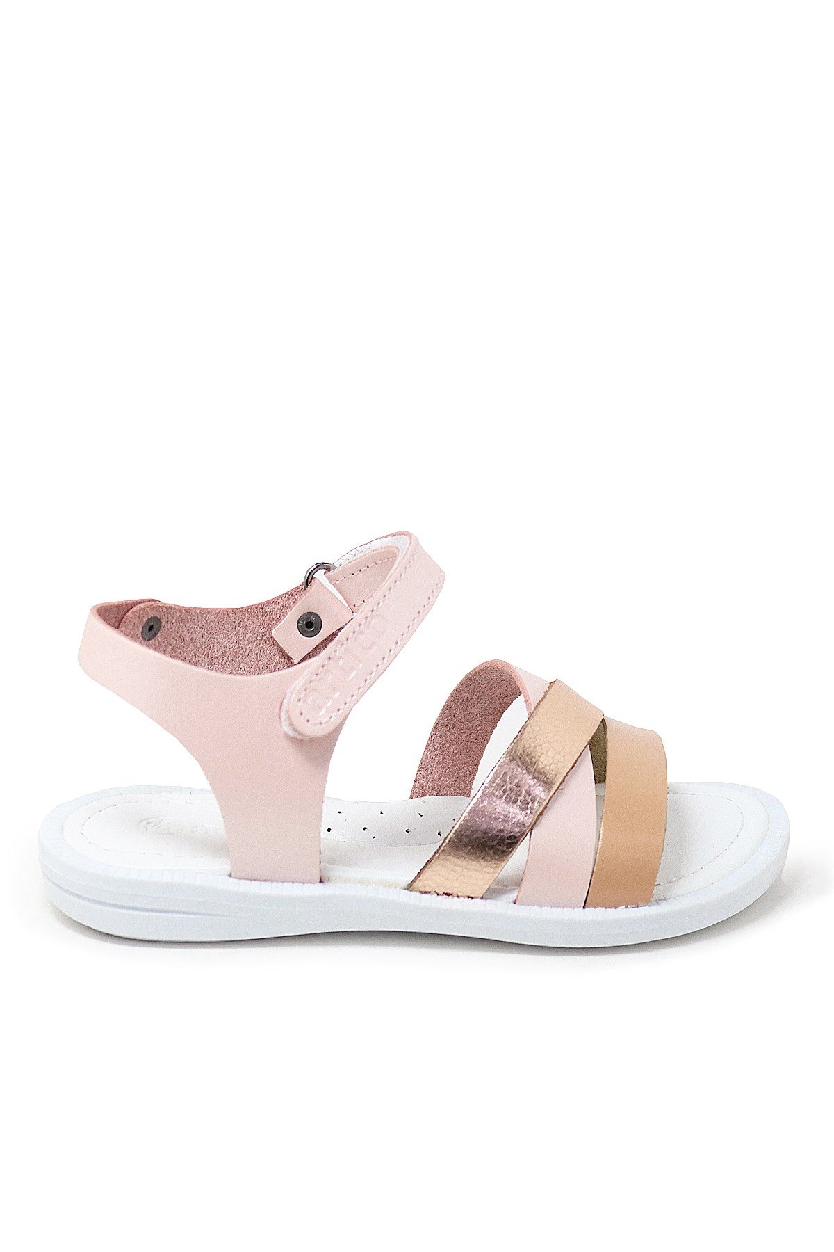 Artico Alexia Hakiki Deri Vaketa Pudra Pembe Kız Çocuk Sandalet - Görsel 3