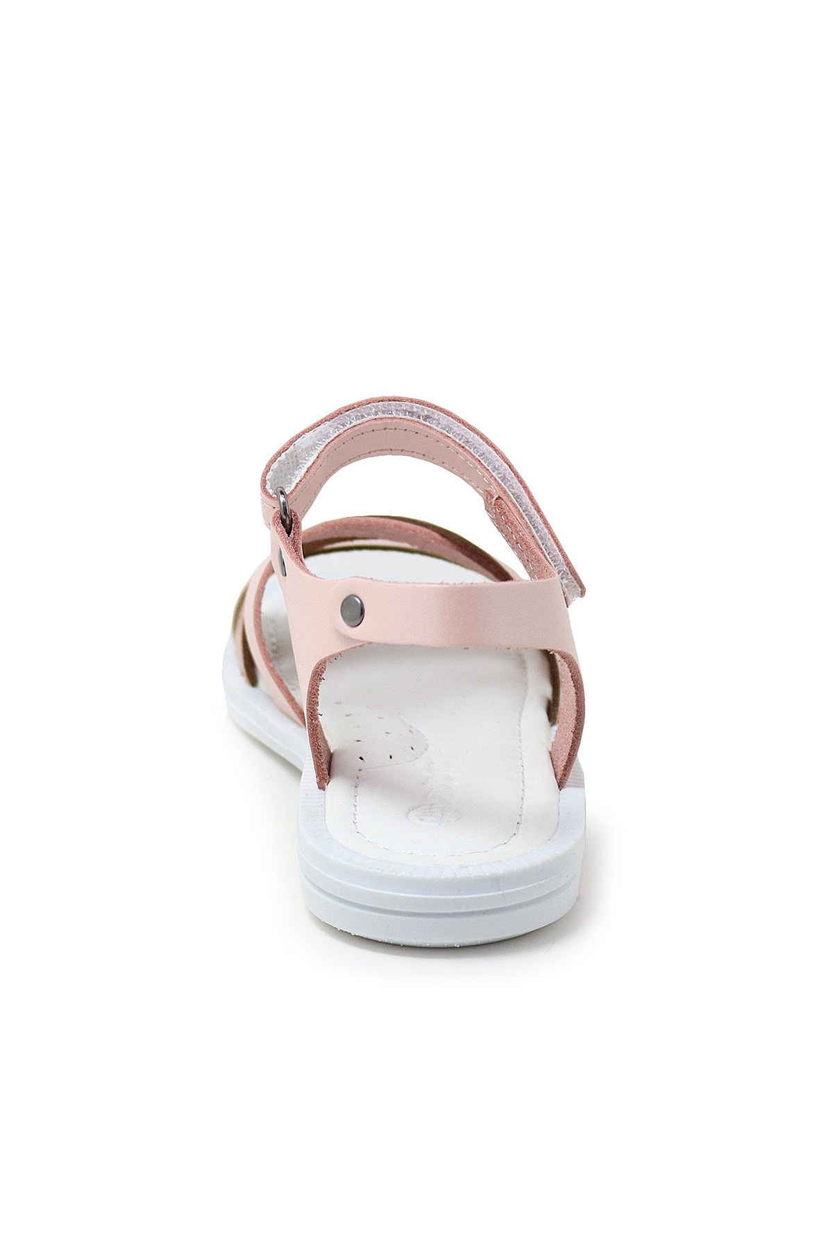 Artico Alexia Hakiki Deri Vaketa Pudra Pembe Kız Çocuk Sandalet - Görsel 6