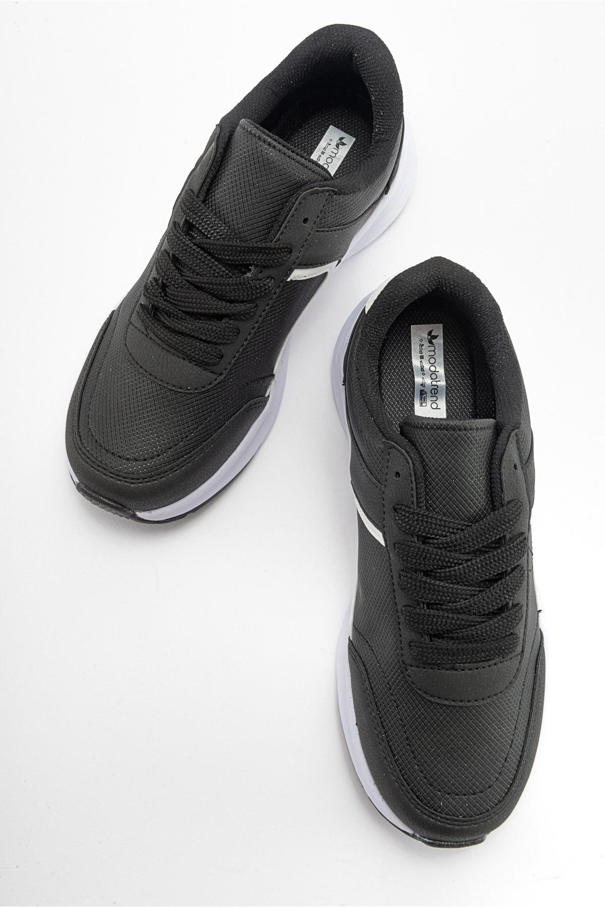 Kaydırmaz Kadın Spor Ayakkabı SİYAH - Görsel 6