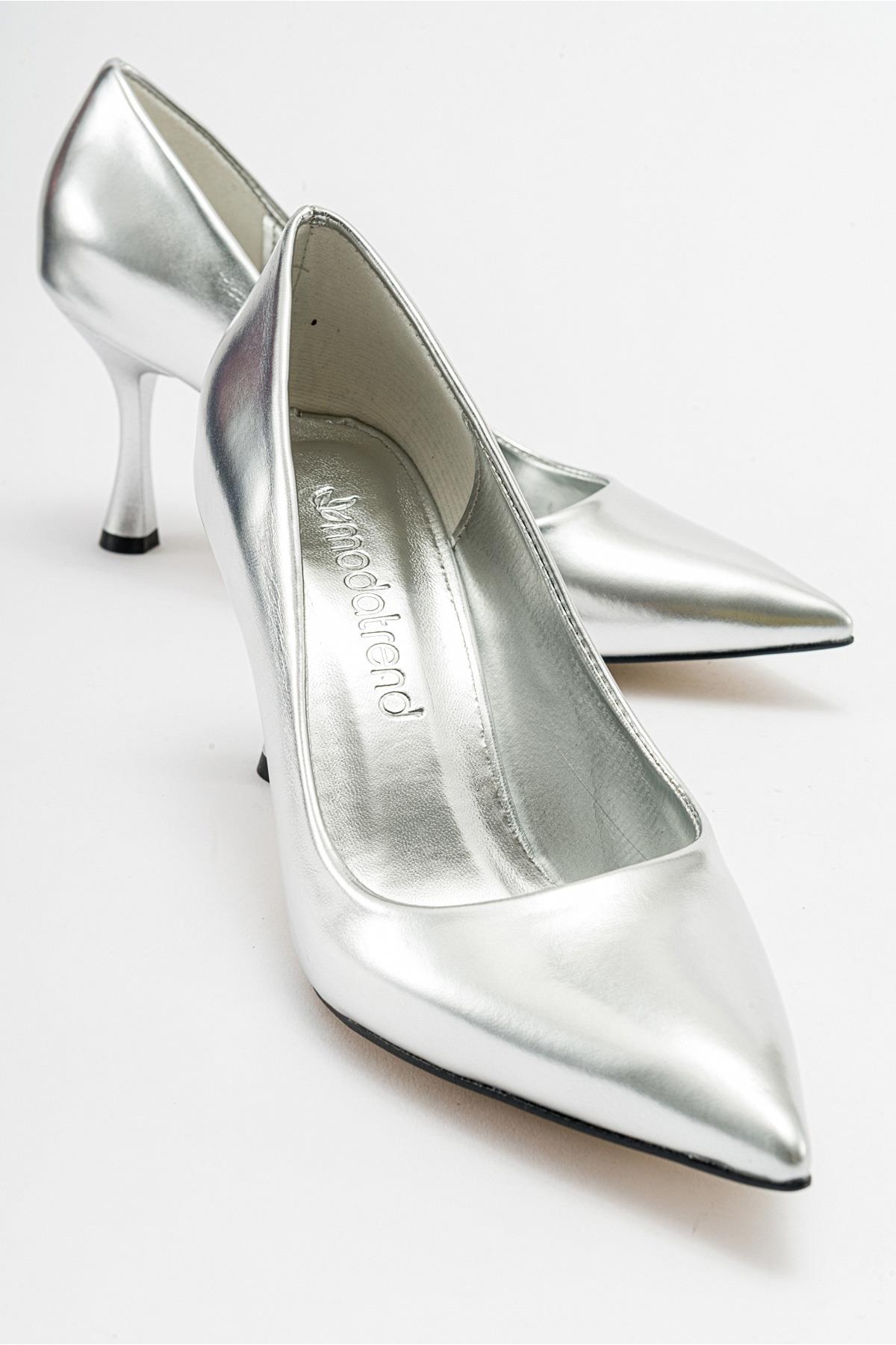 Kadın Stiletto Ayakkabı GÜMÜŞ ZRA - Görsel 2