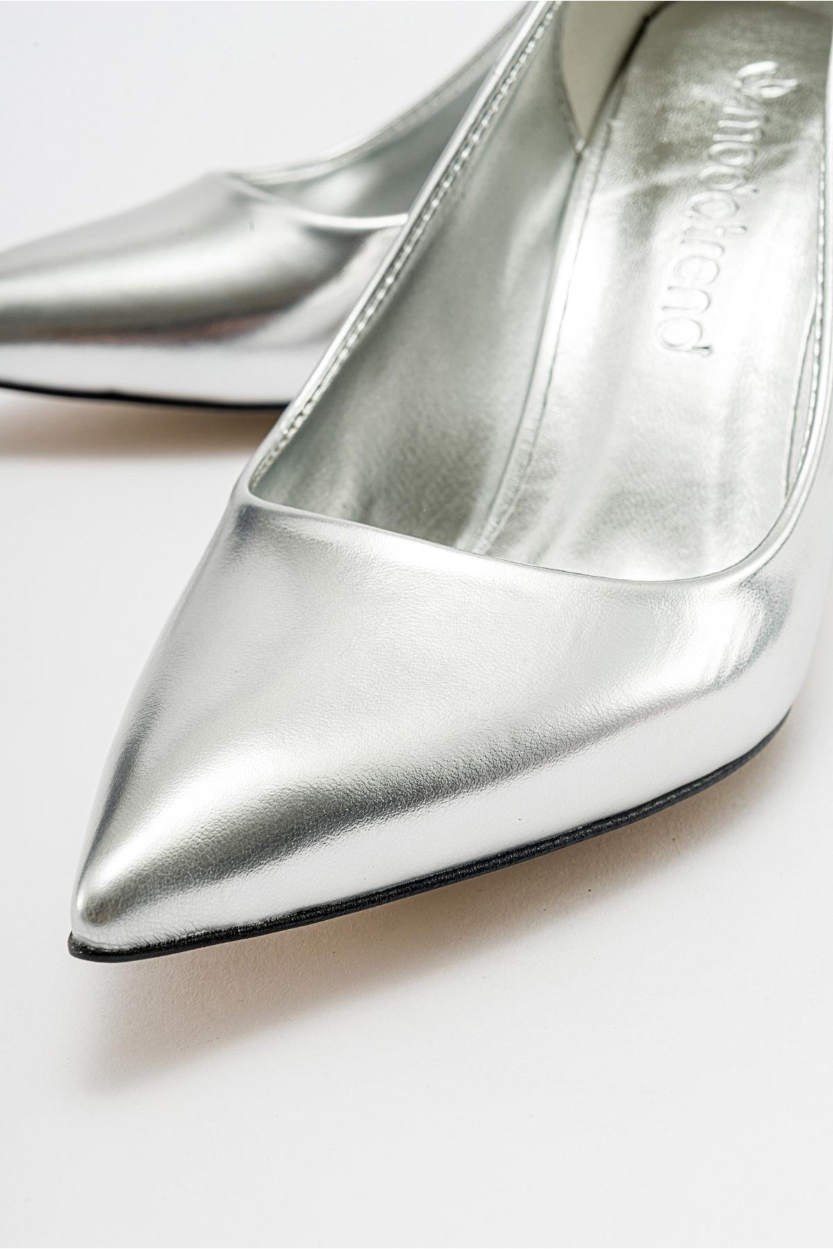 Kadın Stiletto Ayakkabı GÜMÜŞ ZRA - Görsel 4