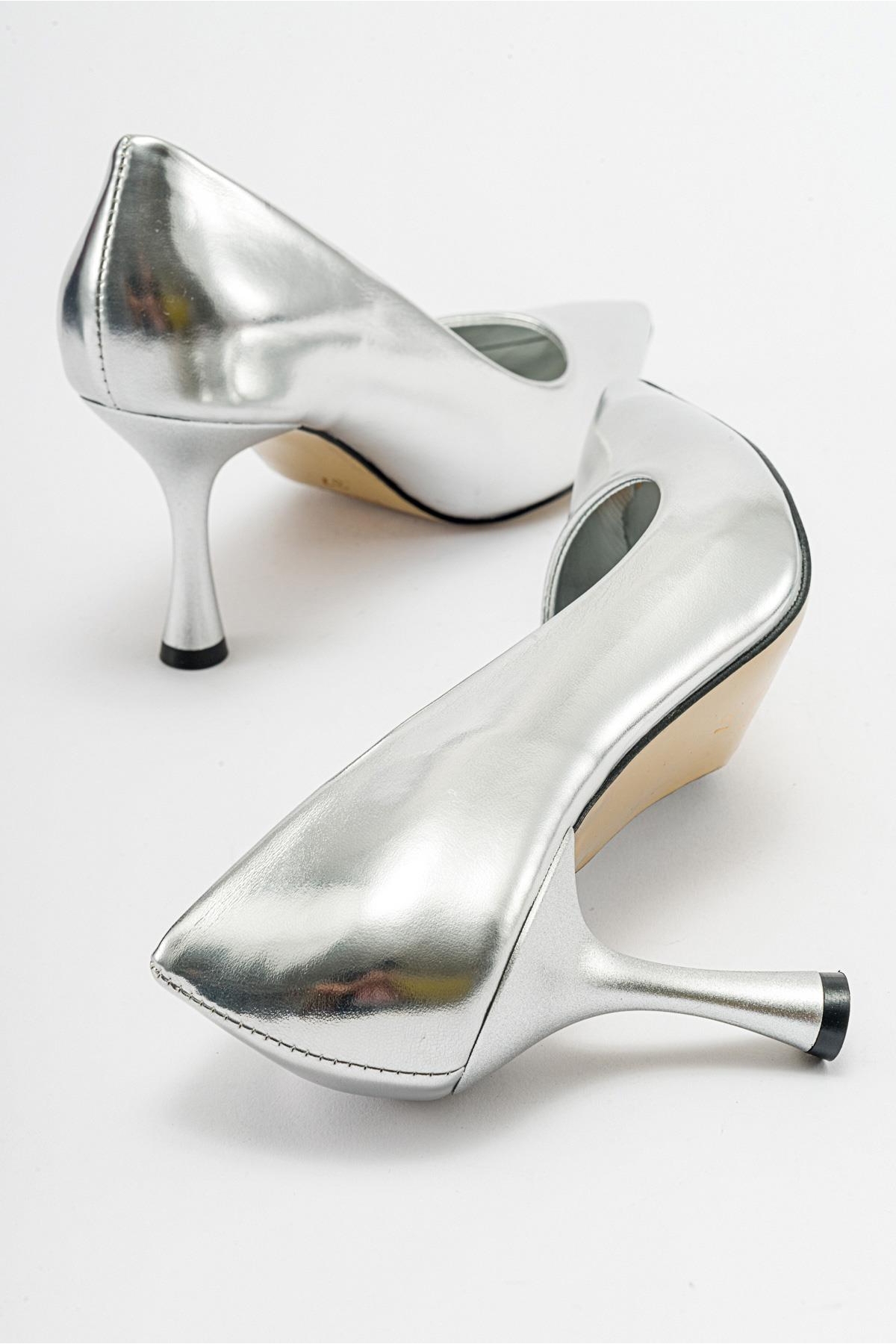 Kadın Stiletto Ayakkabı GÜMÜŞ ZRA - Görsel 5