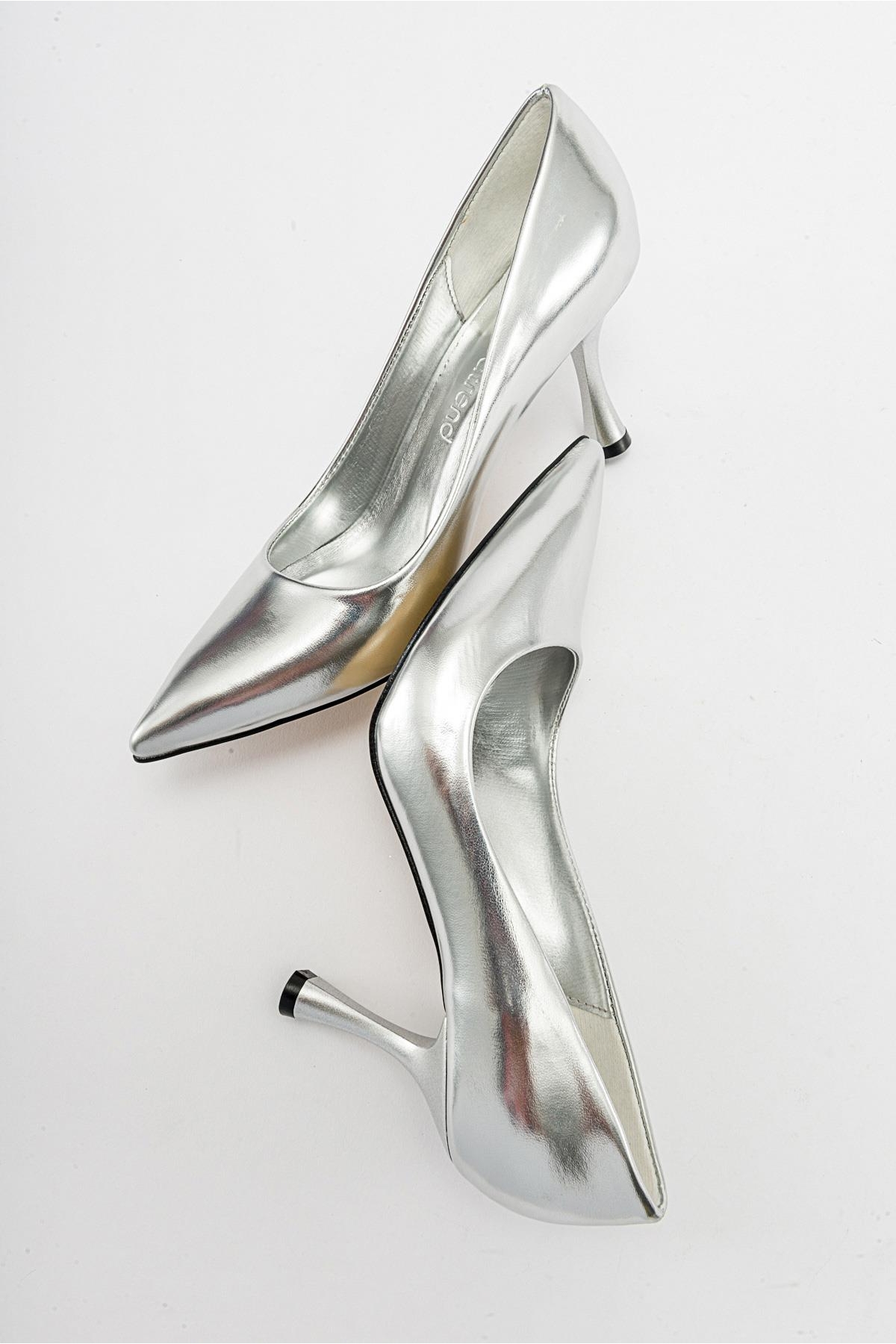 Kadın Stiletto Ayakkabı GÜMÜŞ ZRA - Görsel 7