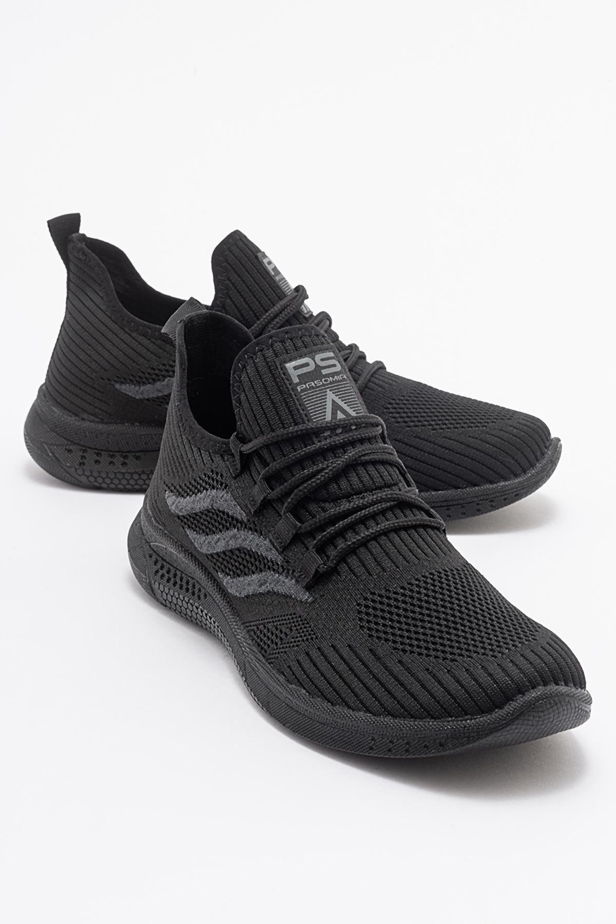 Anorak Bağcıklı Kadın Spor Ayakkabı SİYAH SİYAH - Görsel 2