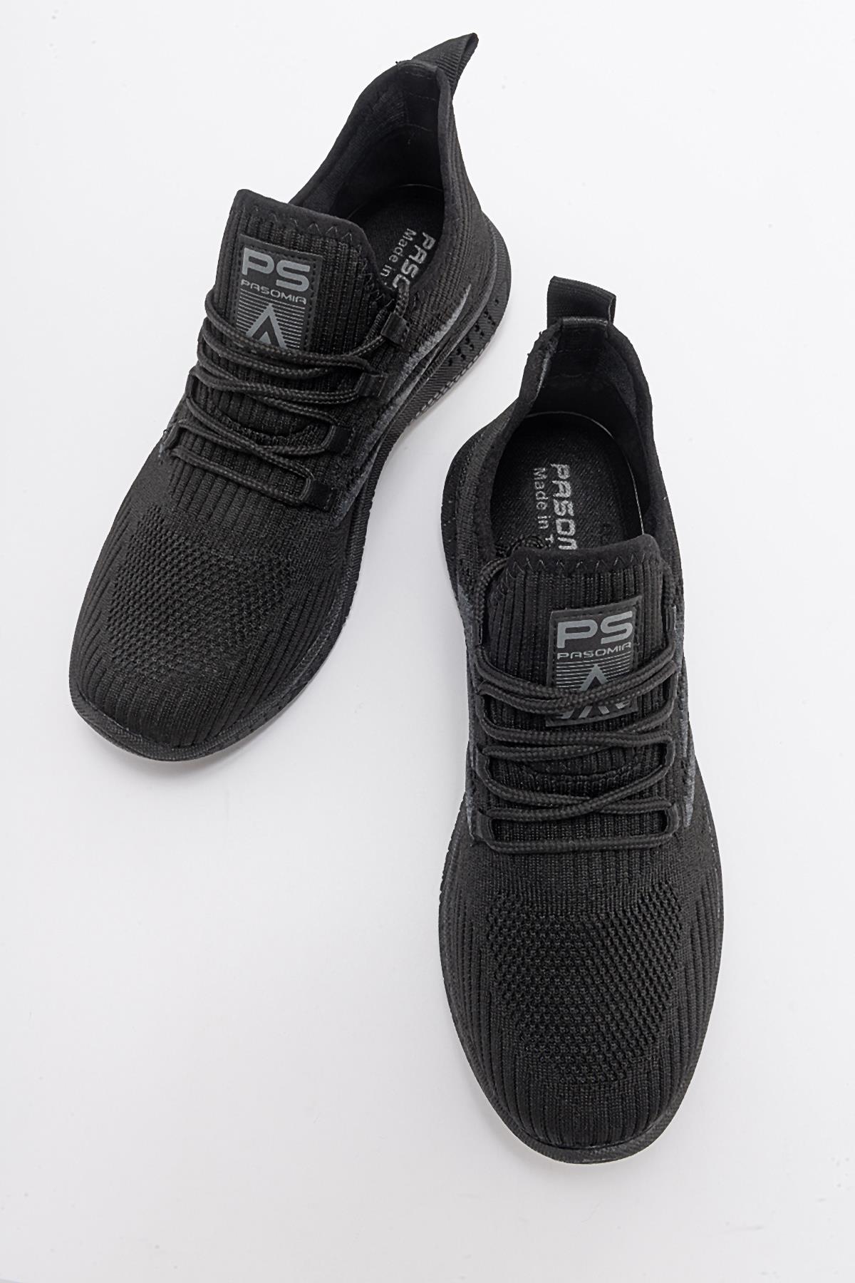 Anorak Bağcıklı Kadın Spor Ayakkabı SİYAH SİYAH - Görsel 6