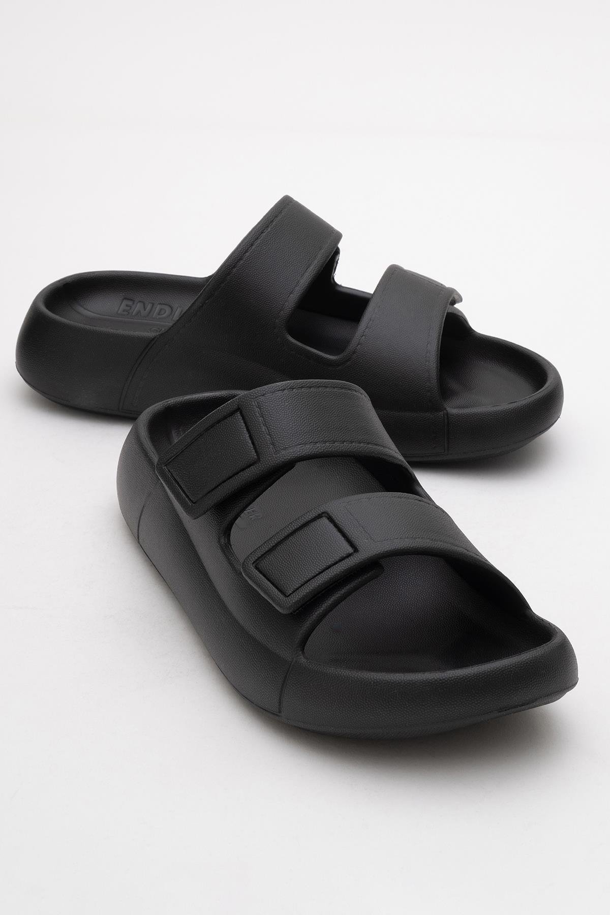 Erkek Tokalı Terlik SİYAH - Görsel 2