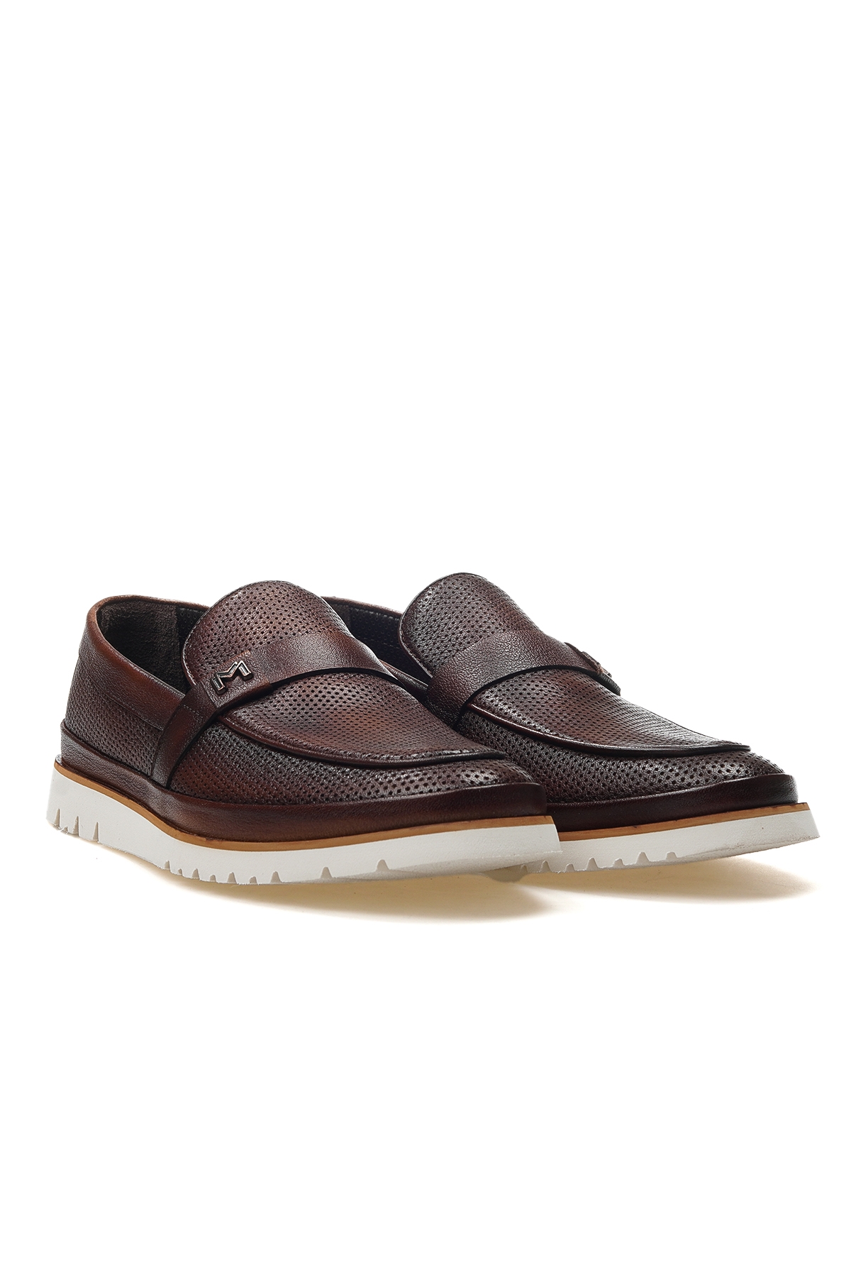 Erkek Hakiki Deri Günlük Ayakkabı 25y Ykö.17421 M Taba - Görsel 6