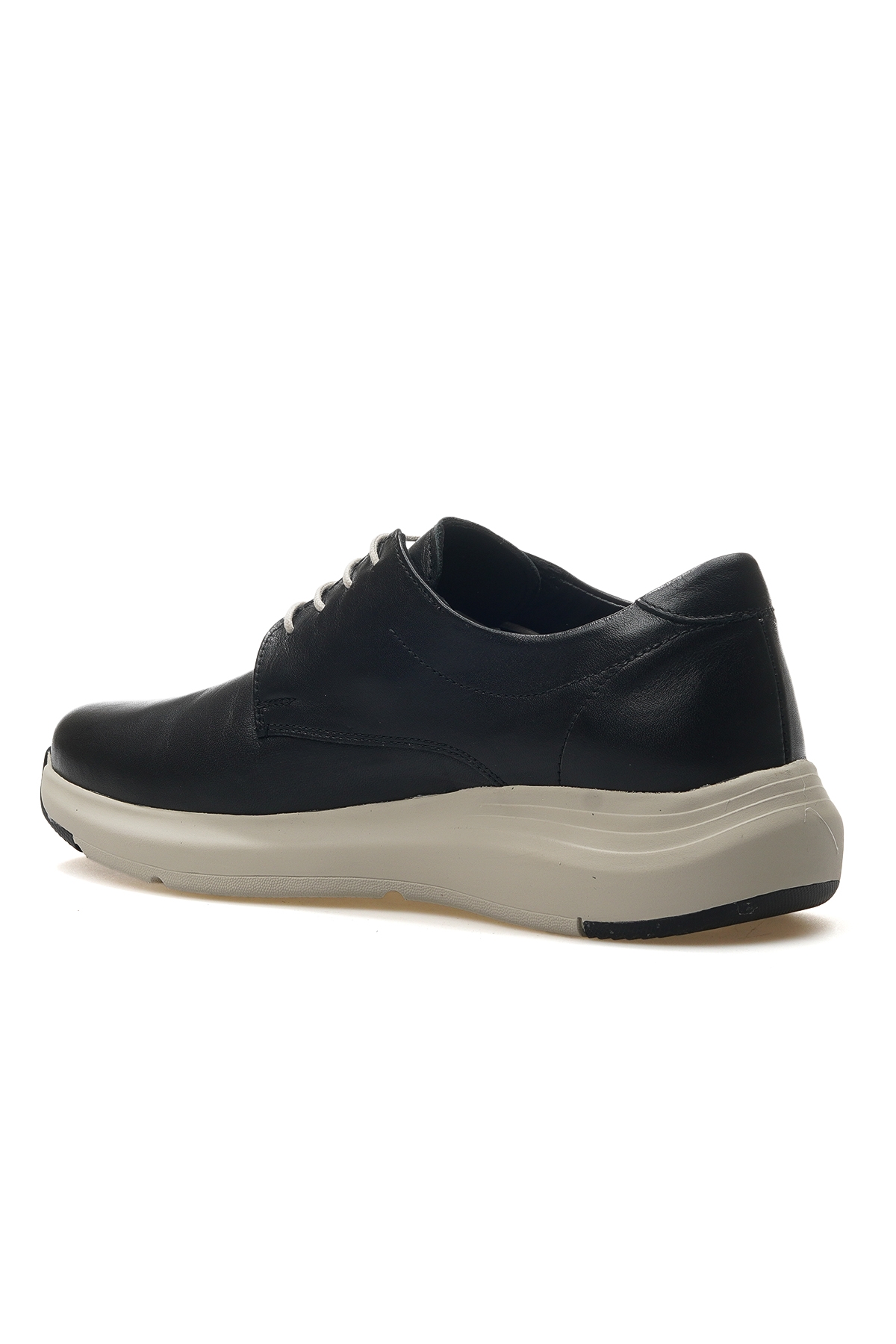 Erkek Hakiki Deri Casual Ayakkabı 25y Ykö.21075 M Siyah - Görsel 4