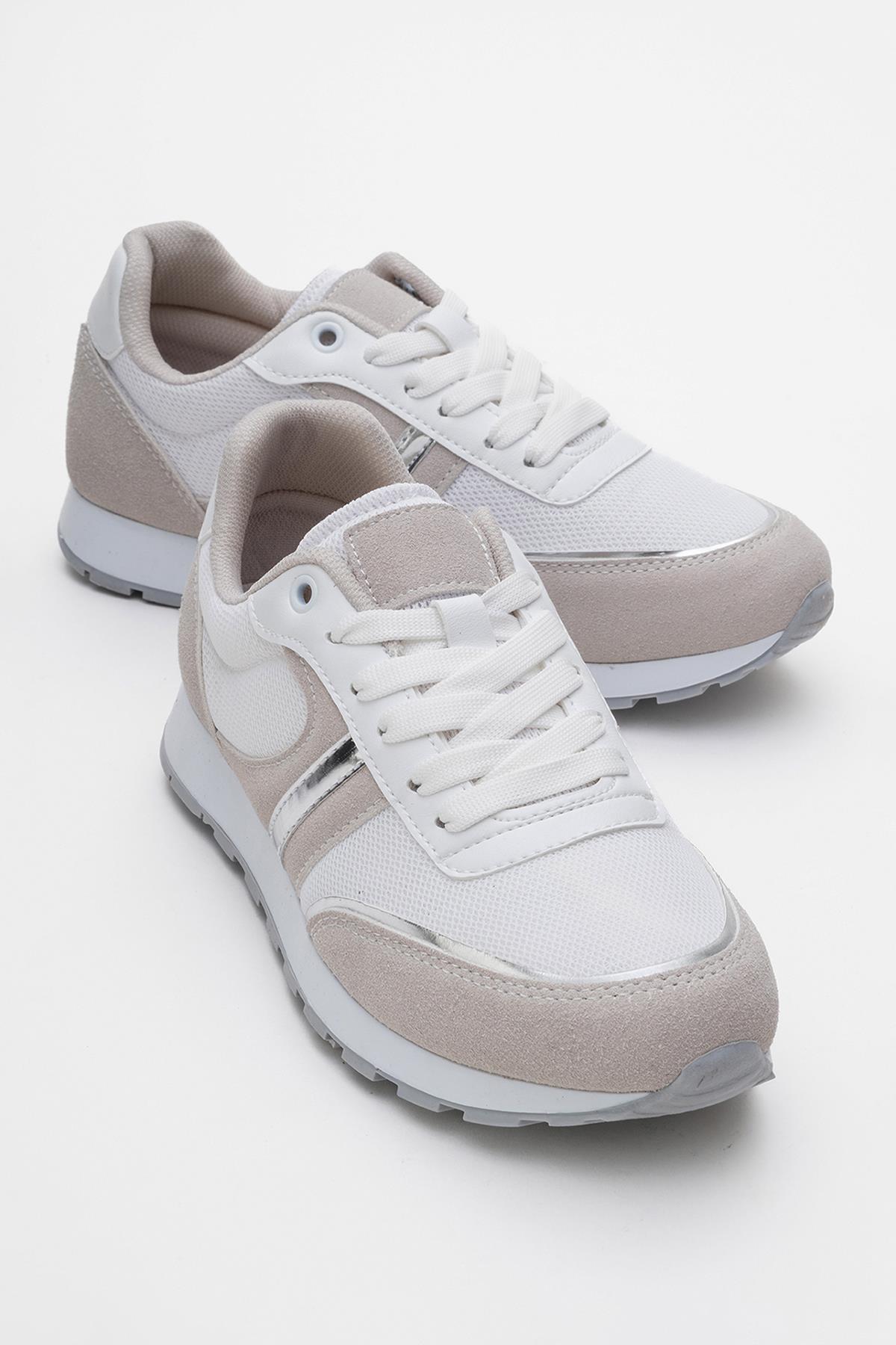 Anorak Bağcıklı Kadın Spor Ayakkabı BEYAZ - Görsel 2