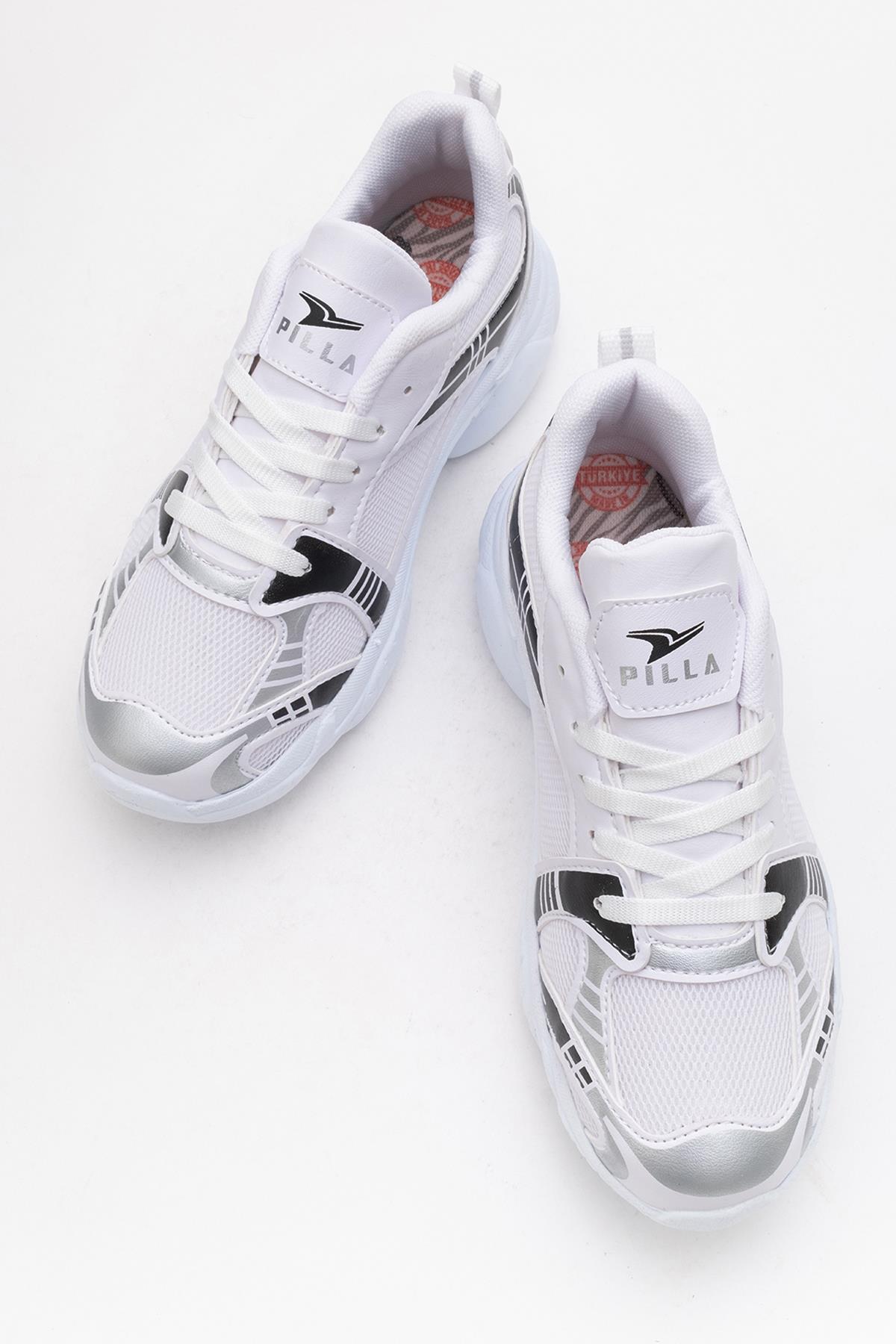 Anorak Kadın Spor Ayakkabı BEYAZ SİYAH - Görsel 5