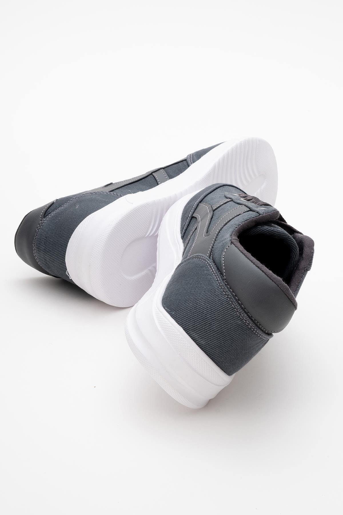 Erkek Bağcıklı Spor Ayakkabı FÜME - Görsel 5