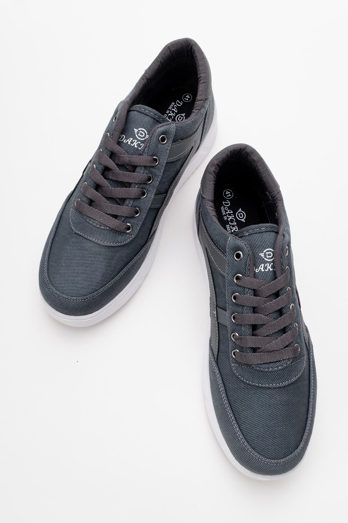 Erkek Bağcıklı Spor Ayakkabı FÜME - Görsel 6