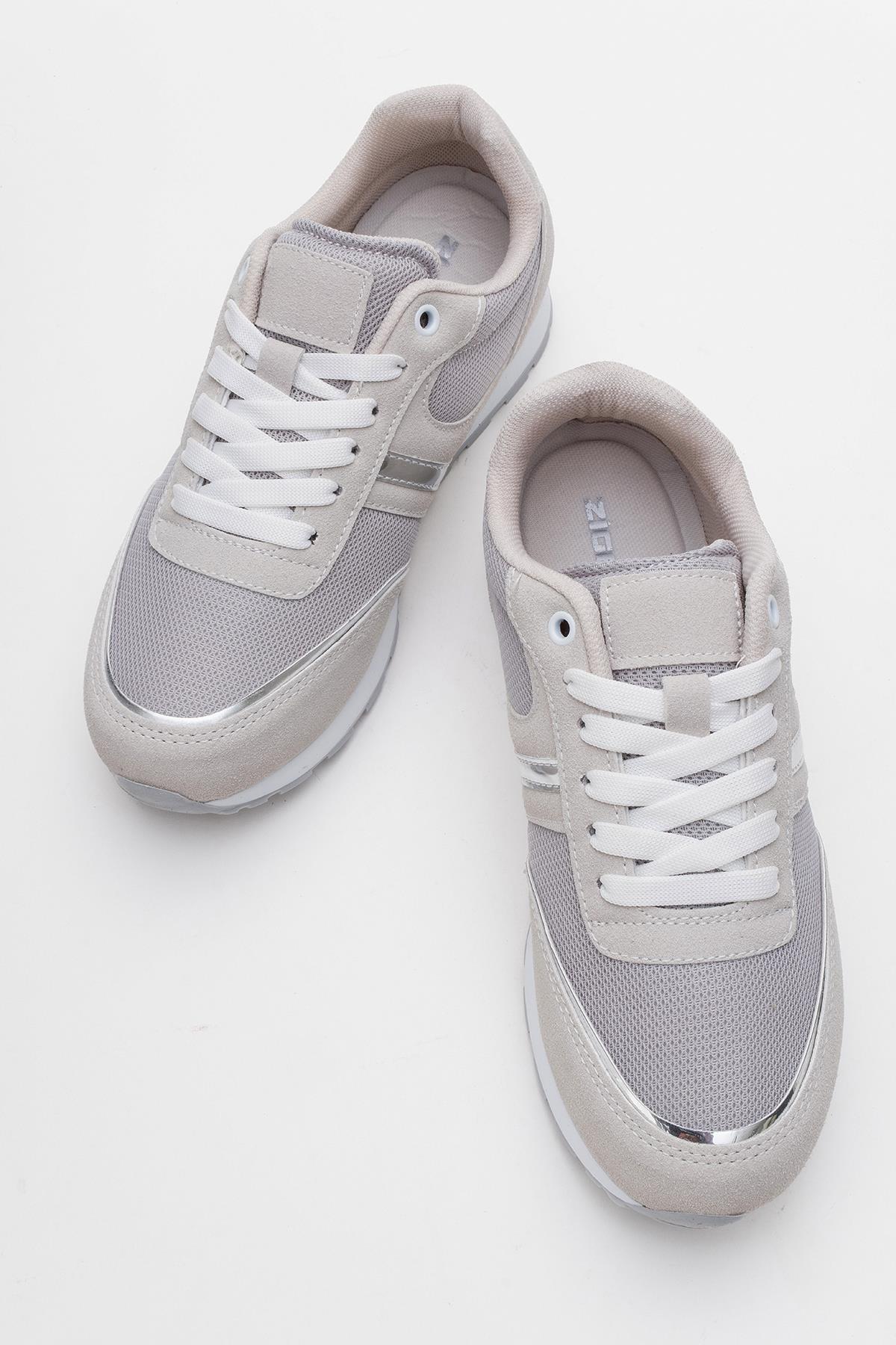 Anorak Bağcıklı Kadın Spor Ayakkabı BUZ - Görsel 6