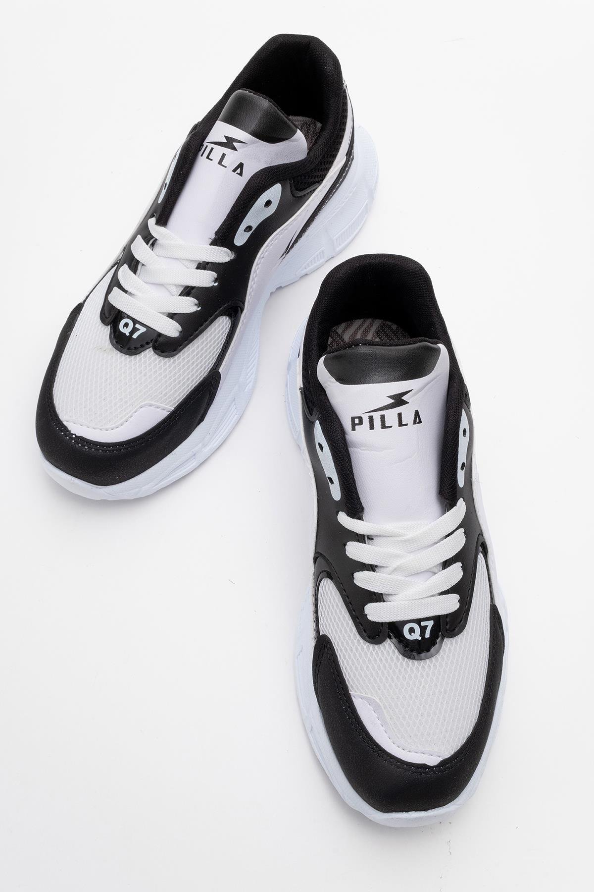 Kadın Anorak Spor Ayakkabı BEYAZ SİYAH - Görsel 4