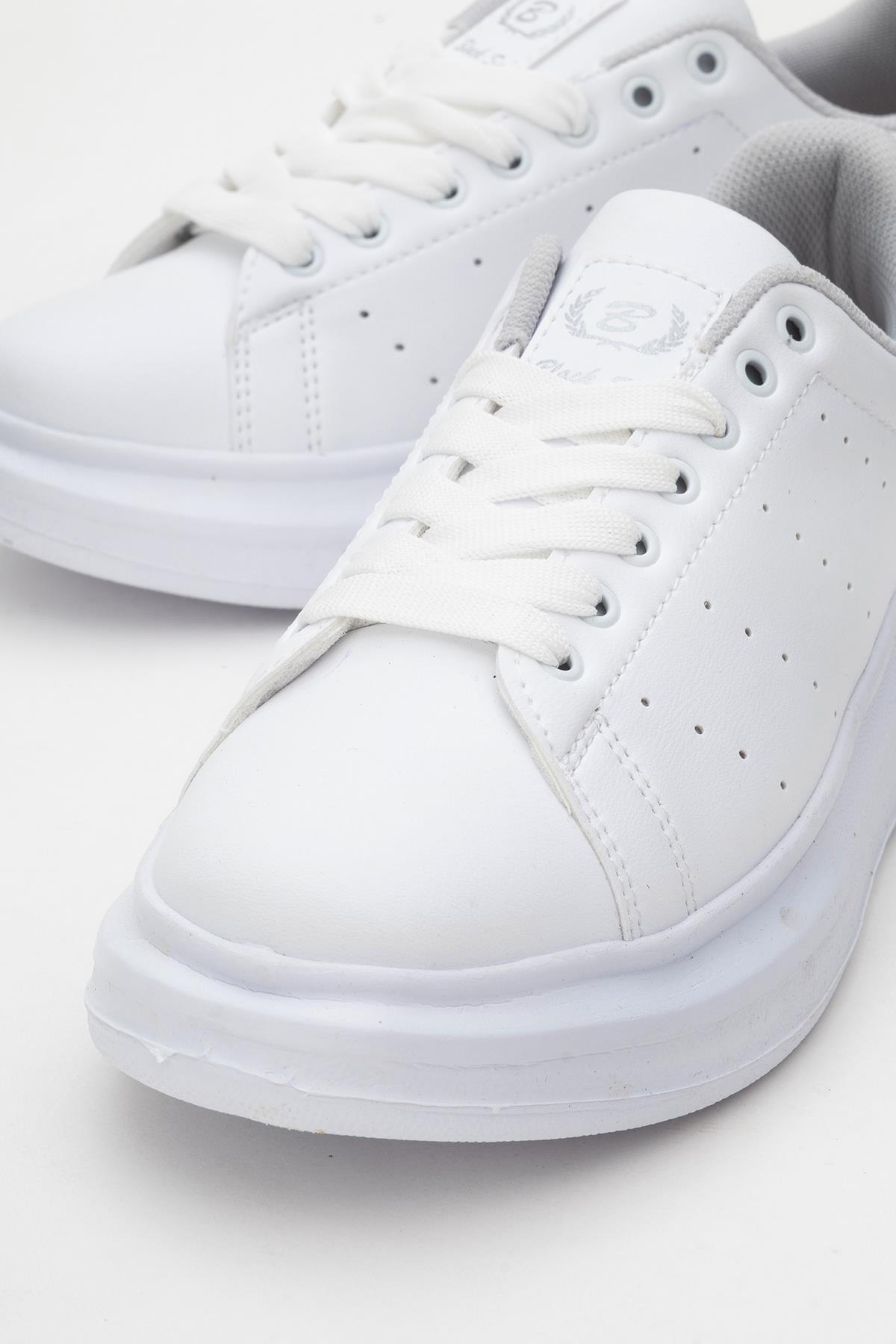 Kadın Spor Ayakkabı BEYAZ BEYAZ - Görsel 4
