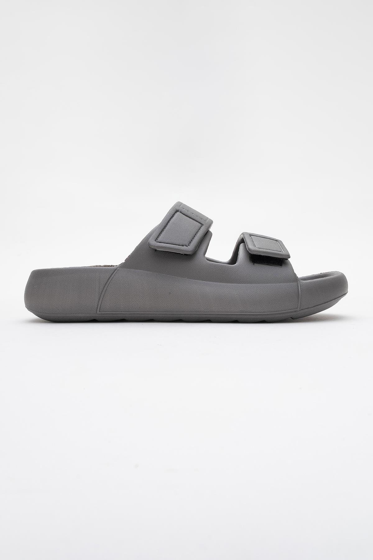 Erkek Cırtlı Terlik FÜME - Görsel 3