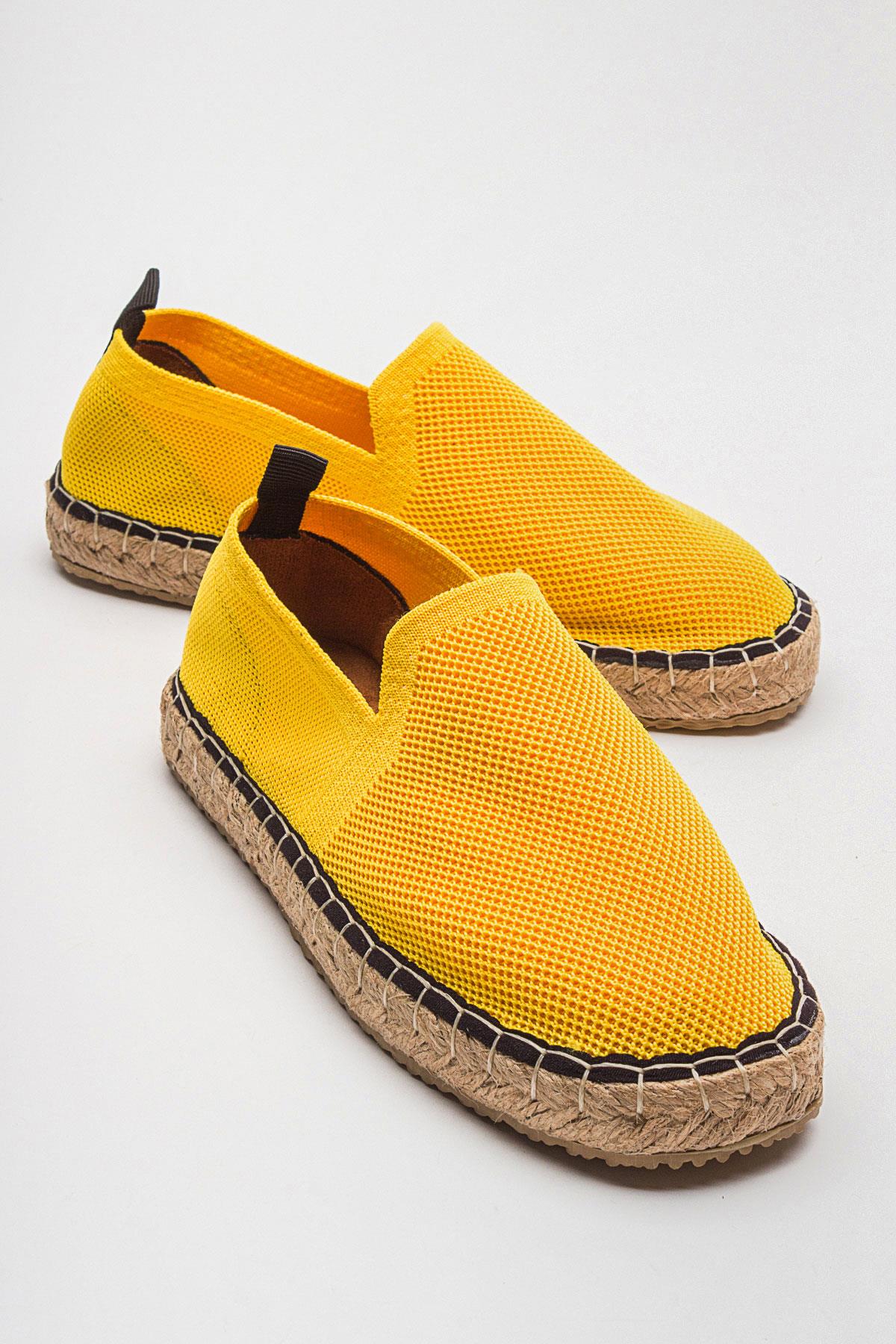 Kadın Zenne Espadril SARI - Görsel 2